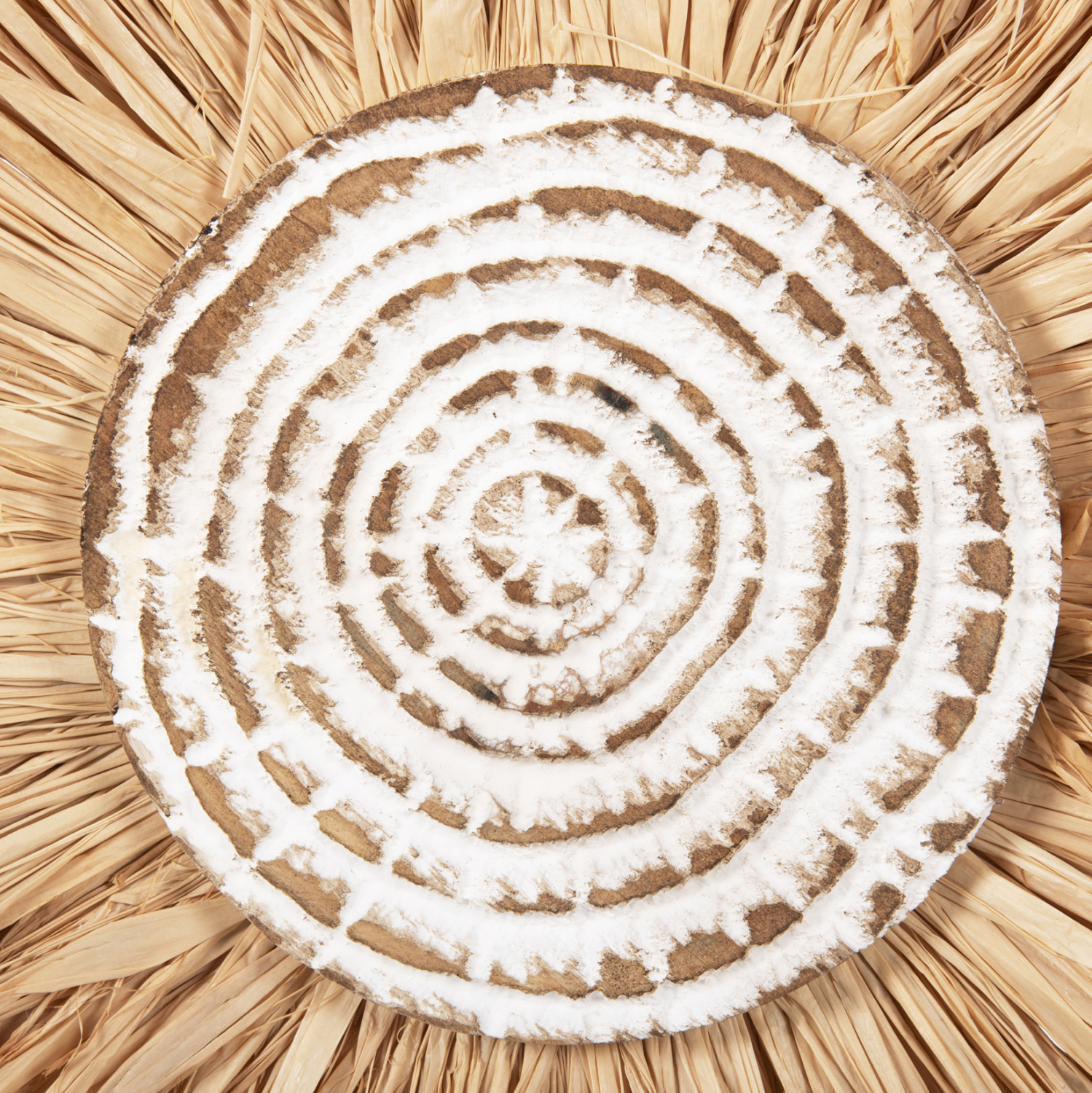 ΕΠΙΤΡΑΠΕΖΙΟ ΔΙΑΚΟΣΜΗΤΙΚΟ HM4224 ΙΝΕΣ RAFFIA ΣΕ ΦΥΣΙΚΟ-ΜΑΥΡΗ ΞΥΛΙΝΗ ΒΑΣΗ 18x9x43Υεκ. 5