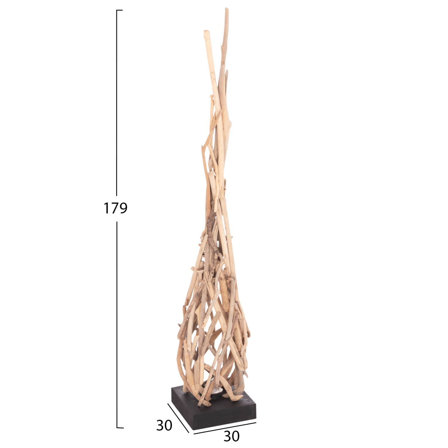 ΔΙΑΚΟΣΜΗΤΙΚΟ ΦΩΤΙΣΤΙΚΟ ΔΑΠΕΔΟΥ FLAMER HM4439 DRIFTWOOD ΣΕ ΦΥΣΙΚΟ 30x30x179Υεκ. 2