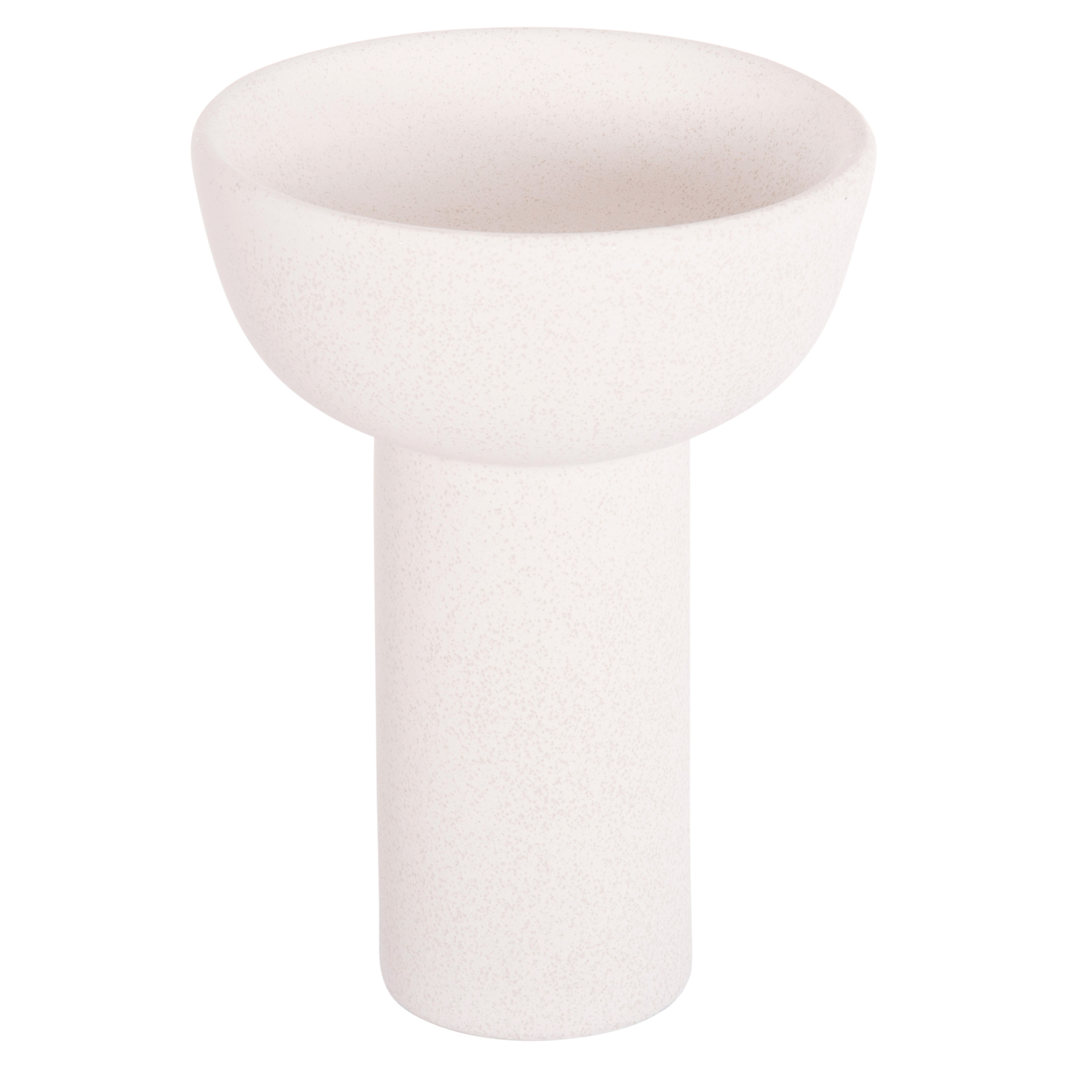 ΕΠΙΤΡΑΠΕΖΙΟ ΚΕΡΑΜΙΚΟ ΔΙΑΚΟΣΜΗΤΙΚΟ ELENDIL HM4602.01 ΥΠΟΛΕΥΚΟ ΚΡΥΣΤΑΛΛΙΚΟ Φ23x32Υ εκ. 1