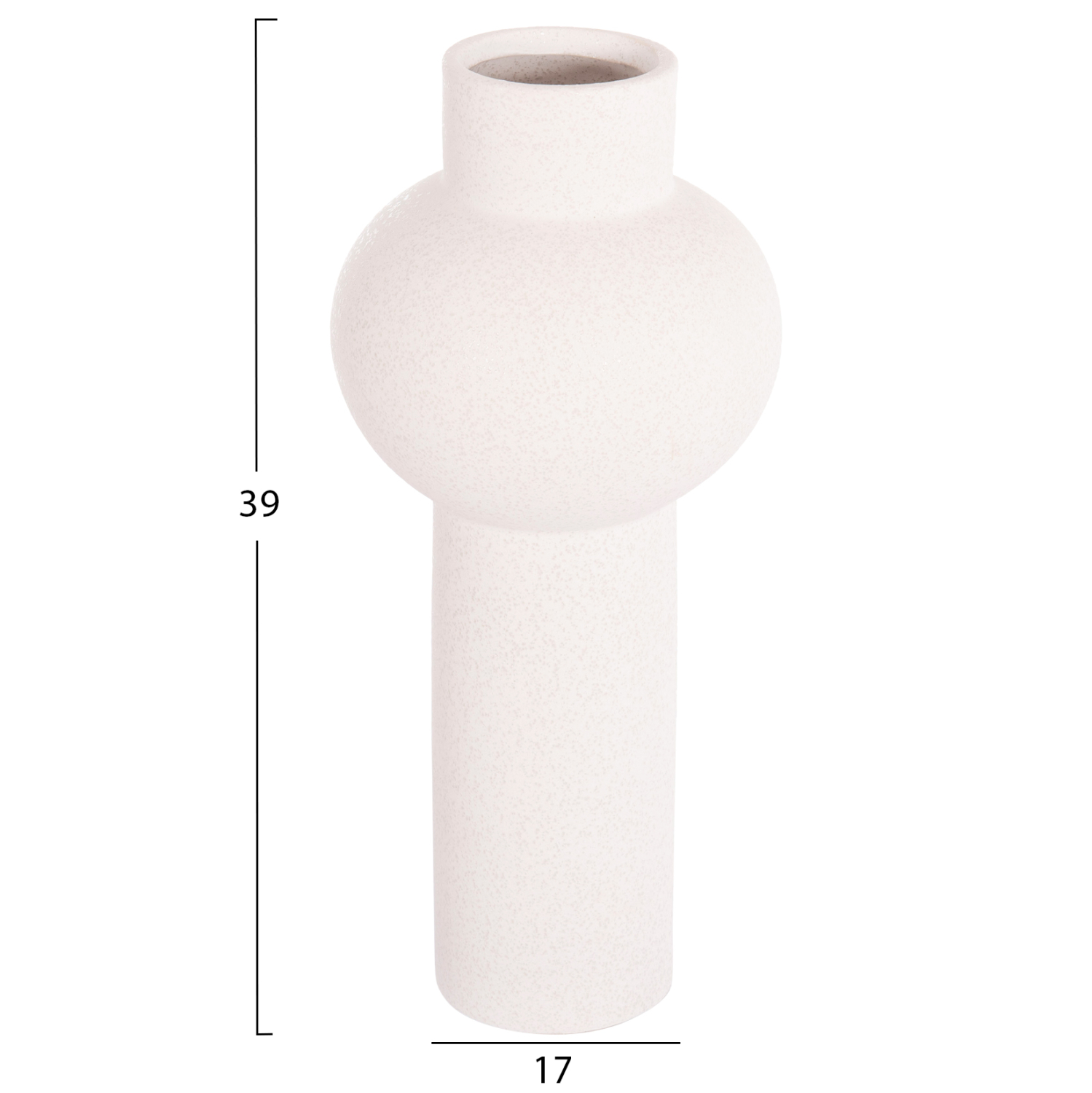 ΕΠΙΤΡΑΠΕΖΙΟ ΚΕΡΑΜΙΚΟ ΔΙΑΚΟΣΜΗΤΙΚΟ SCEPTER HM4604.01 ΥΠΟΛΕΥΚΟ ΚΡΥΣΤΑΛΛΙΚΟ Φ17x39Υεκ 2