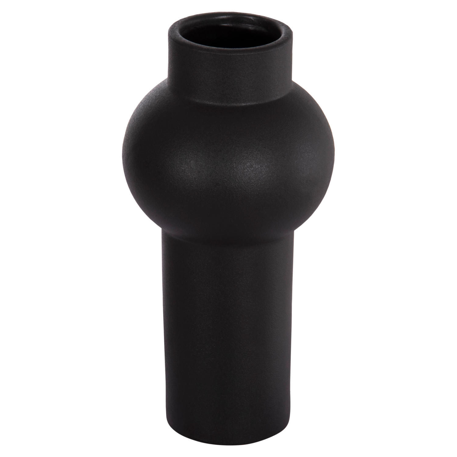 ΕΠΙΤΡΑΠΕΖΙΟ ΚΕΡΑΜΙΚΟ ΔΙΑΚΟΣΜΗΤΙΚΟ SCEPTER HM4605.02 ΜΑΥΡΟ ΜΑΤ Φ15x30Υ εκ. 1