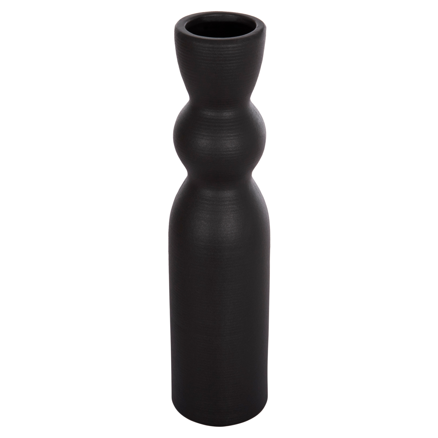 ΕΠΙΤΡΑΠΕΖΙΟ ΚΕΡΑΜΙΚΟ ΔΙΑΚΟΣΜΗΤΙΚΟ SCEPTER HM4614.02 ΜΑΥΡΟ ΜΑΤ Φ8x35Υ εκ. 1