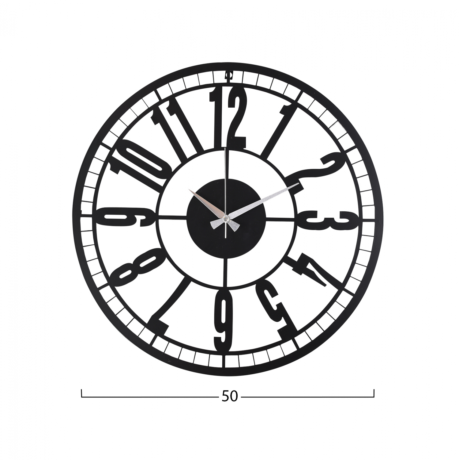 ΡΟΛΟΙ ΤΟΙΧΟΥ ΜΕΤΑΛΛΙΚΟ ΜΑΥΡΟ HM7449 Φ50 εκ. 2