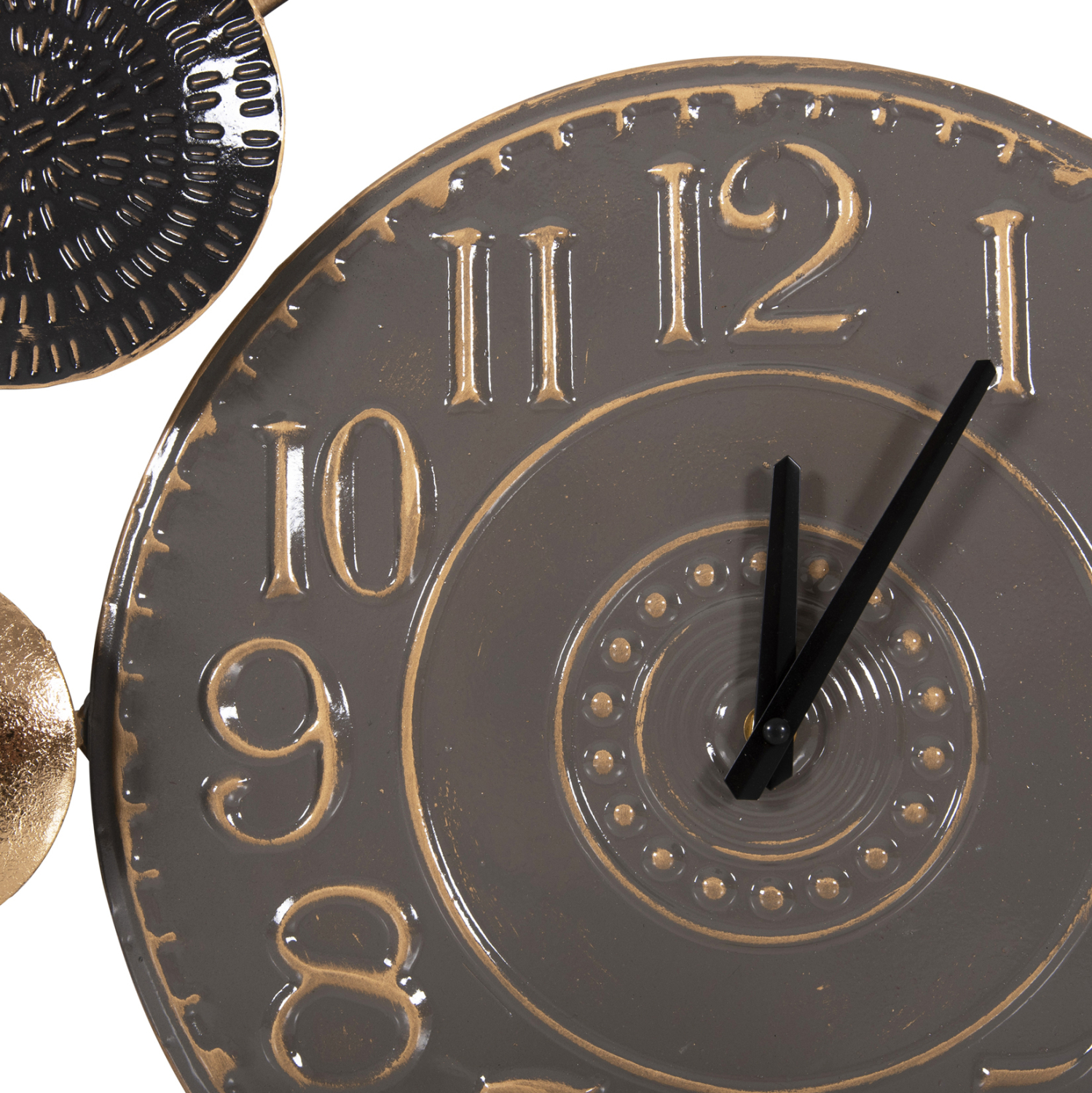 ΡΟΛΟΙ ΤΟΙΧΟΥ ΜΕΤΑΛΛΙΚΟ HM4198 ΓΚΡΙ ΜΕ ΜΑΥΡΟΥΣ ΔΕΙΚΤΕΣ &amp; ΧΡΥΣΟΥΣ ΑΡΙΘΜΟΥΣ 117x49Υεκ 4