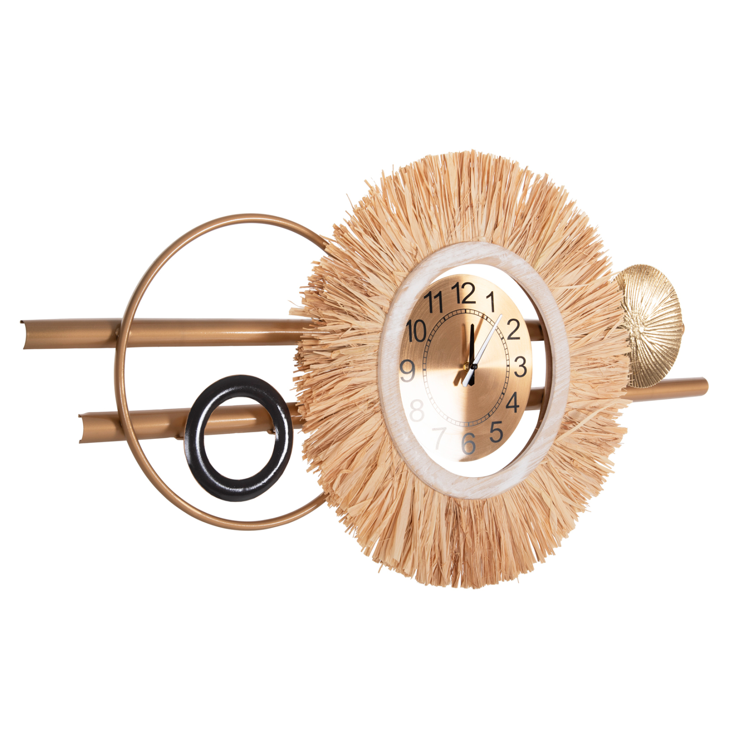 ΡΟΛΟΙ ΤΟΙΧΟΥ HM4200 ΜΕΤΑΛΛΟ &amp; ΙΝΕΣ RAFFIA ΣΕ ΓΗΙΝΑ ΧΡΩΜΑΤΑ 100x49Υεκ. 1