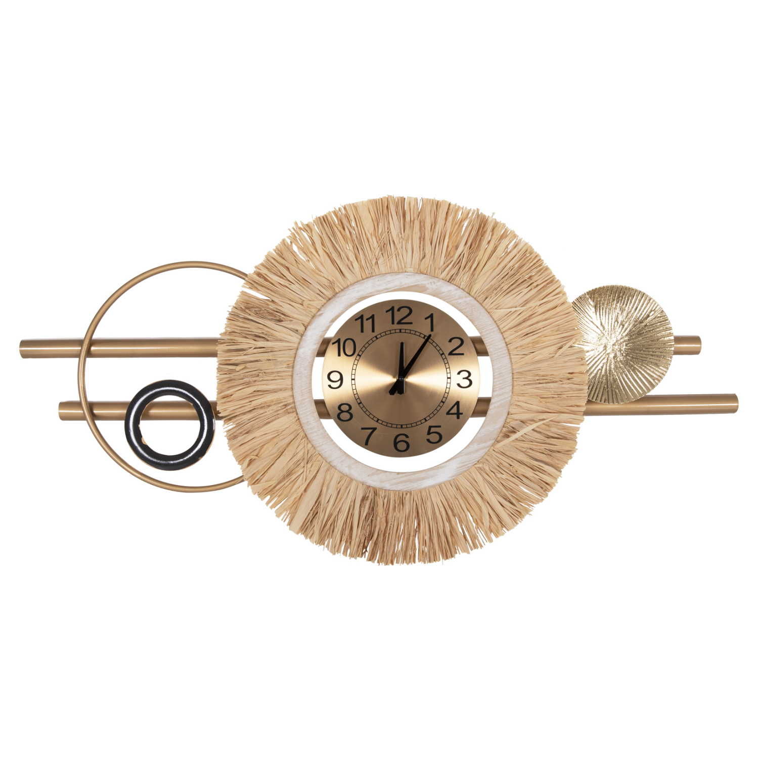 ΡΟΛΟΙ ΤΟΙΧΟΥ HM4200 ΜΕΤΑΛΛΟ &amp; ΙΝΕΣ RAFFIA ΣΕ ΓΗΙΝΑ ΧΡΩΜΑΤΑ 100x49Υεκ. 3