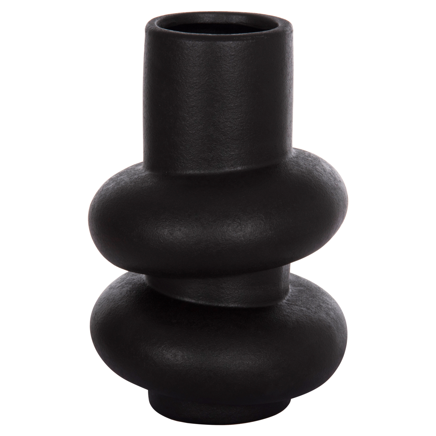 ΕΠΙΤΡΑΠΕΖΙΟ ΚΕΡΑΜΙΚΟ ΔΙΑΚΟΣΜΗΤΙΚΟ ROOK HM4627.02 ΜΑΥΡΟ ΜΑΤ Φ16x25,5Υεκ 1