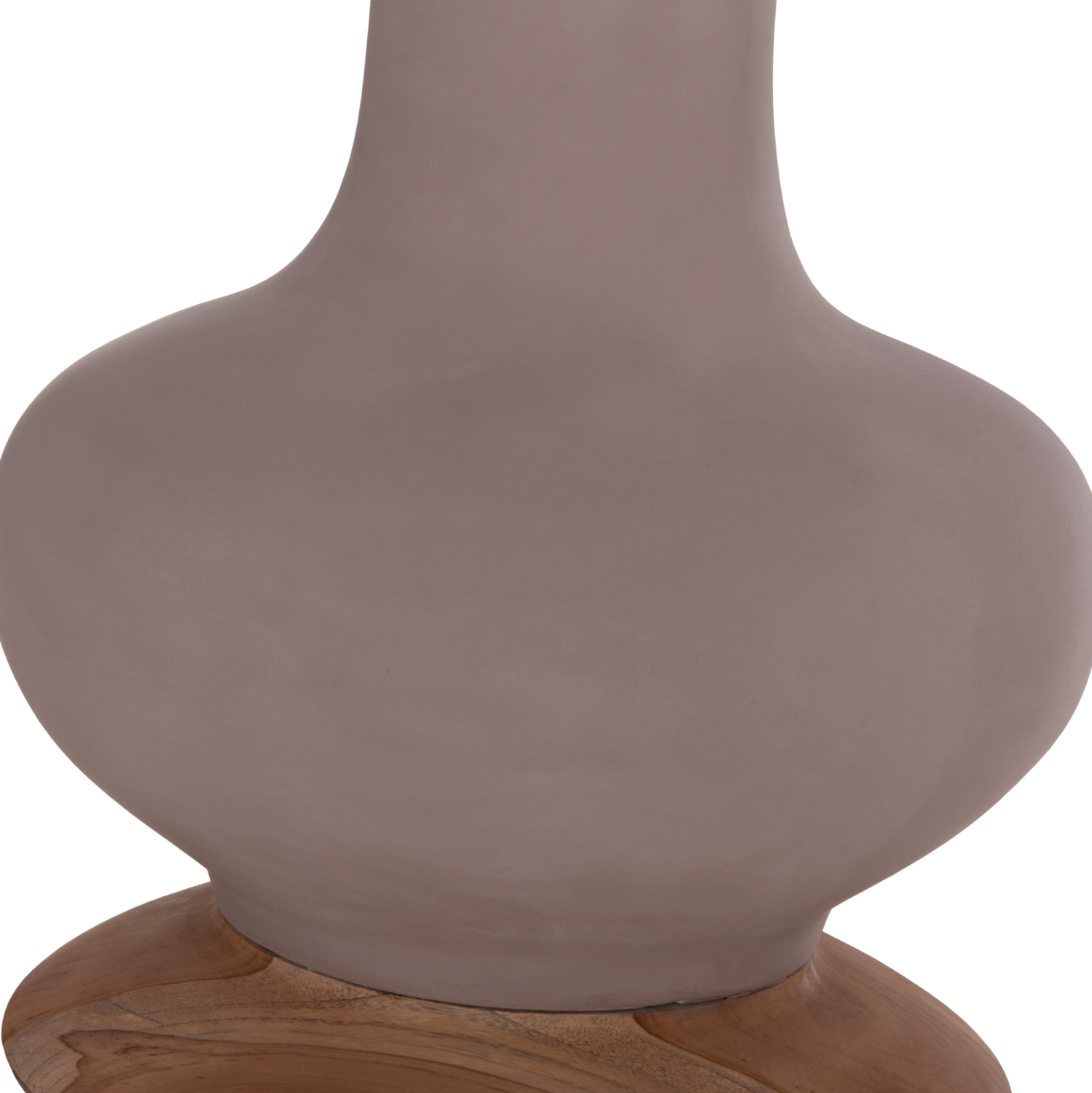 ΔΙΑΚΟΣΜΗΤΙΚΟ ΒΑΖΟ ΔΑΠΕΔΟΥ NEBULA HM4660.05L FIBER CEMENT TAUPE--ΞΥΛΟ ΤΕΑΚ Φ45x172Υεκ 10