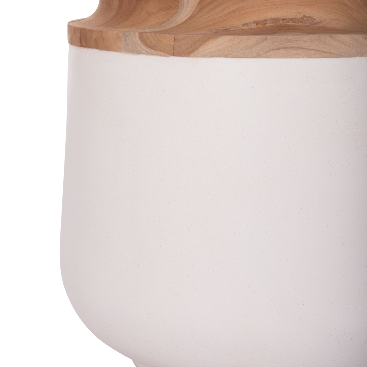 ΔΙΑΚΟΣΜΗΤΙΚΟ ΒΑΖΟ ΔΑΠΕΔΟΥ LINTER HM4662.02L FIBER CEMENT ΛΕΥΚΟ--ΞΥΛΟ ΤΕΑΚ Φ41x47Υεκ. 5