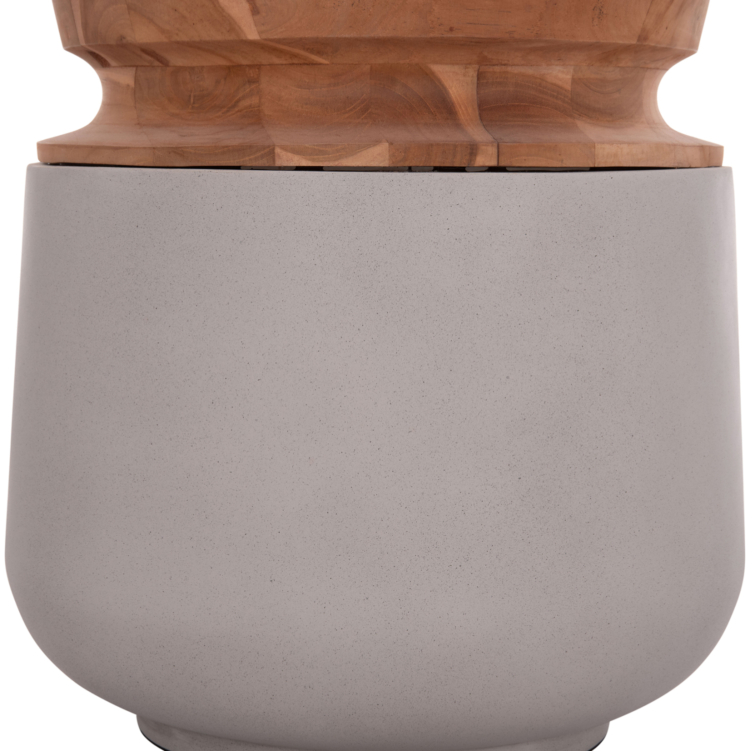 ΔΙΑΚΟΣΜΗΤΙΚΟ ΒΑΖΟ ΔΑΠΕΔΟΥ LINTER HM4662.03L FIBER CEMENT ΓΚΡΙ--ΞΥΛΟ ΤΕΑΚ Φ41x47Υ 6