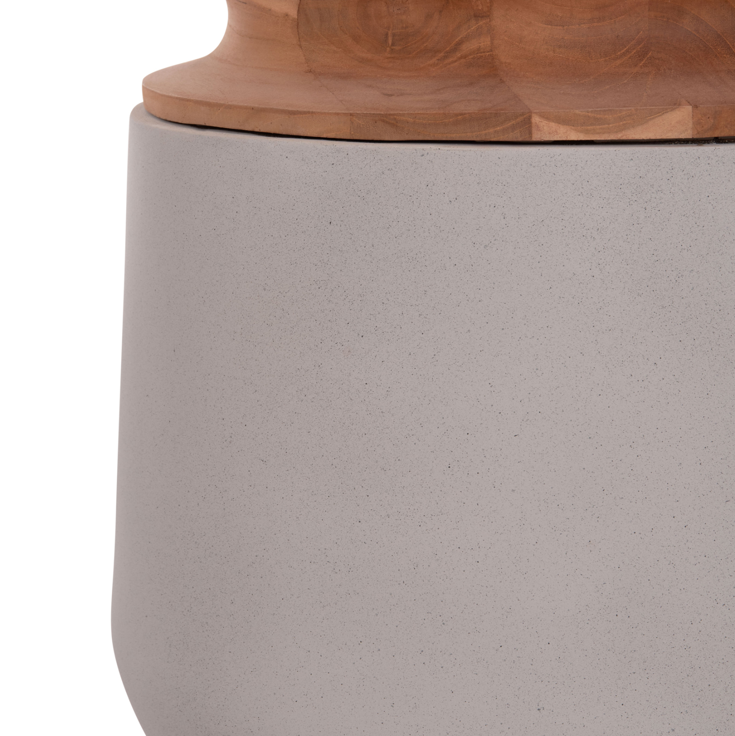 ΔΙΑΚΟΣΜΗΤΙΚΟ ΒΑΖΟ ΔΑΠΕΔΟΥ LINTER HM4662.03L FIBER CEMENT ΓΚΡΙ--ΞΥΛΟ ΤΕΑΚ Φ41x47Υ 8