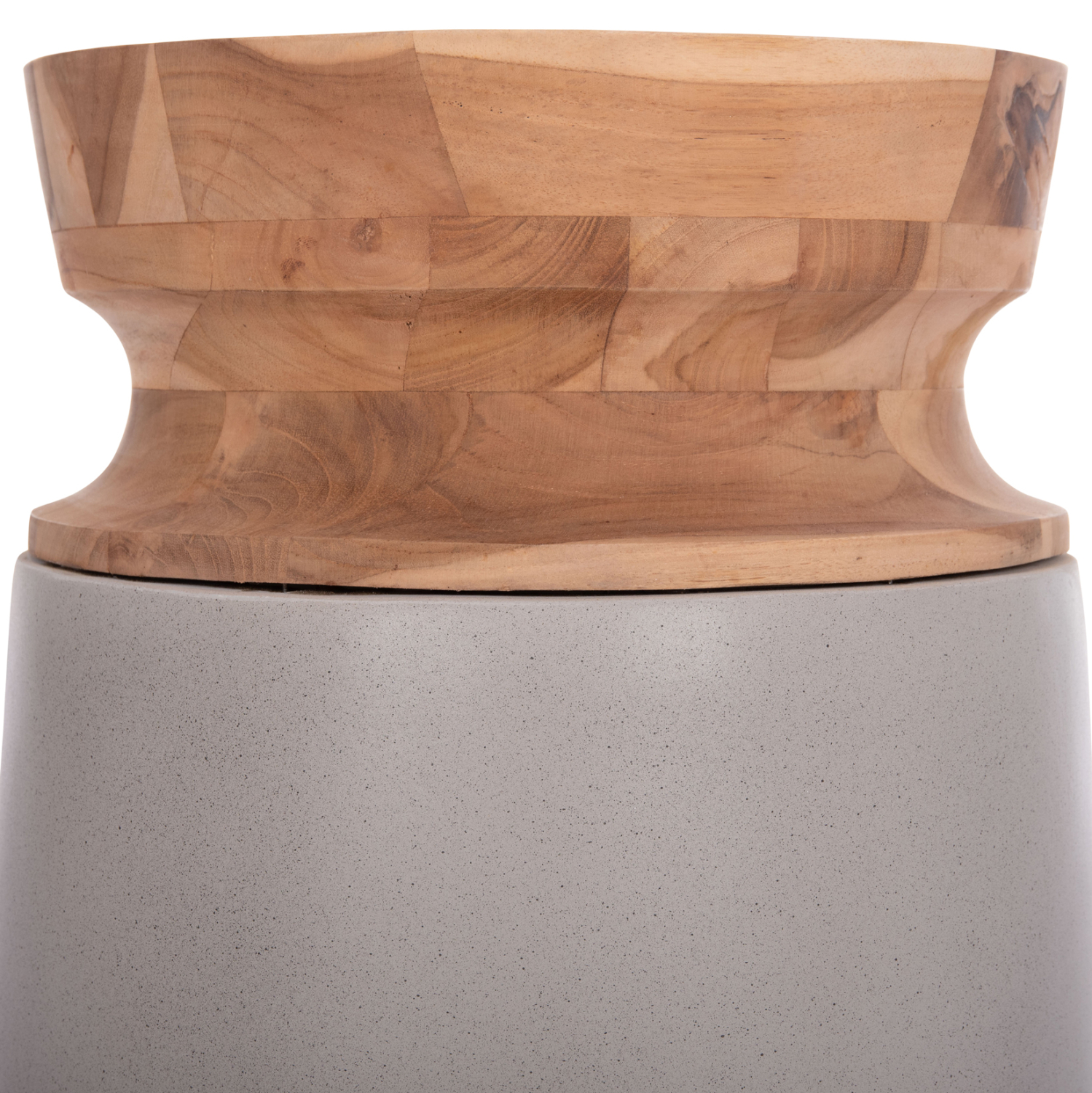 ΔΙΑΚΟΣΜΗΤΙΚΟ ΒΑΖΟ ΔΑΠΕΔΟΥ LINTER HM4662.03S FIBER CEMENT ΓΚΡΙ--ΞΥΛΟ ΤΕΑΚ Φ34x60Υεκ. 5