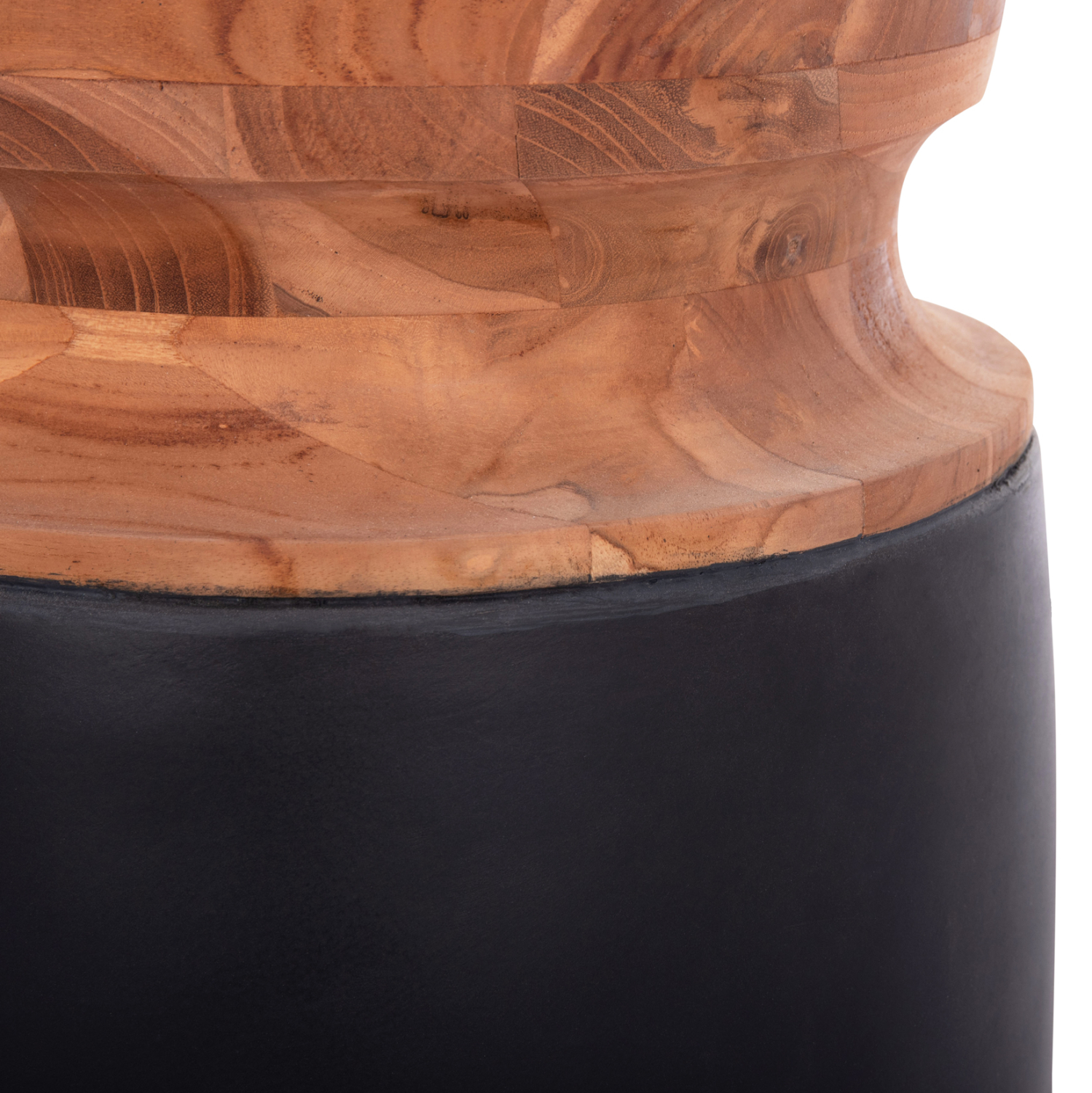 ΔΙΑΚΟΣΜΗΤΙΚΟ ΒΑΖΟ ΔΑΠΕΔΟΥ LINTER HM4662.01S FIBER CEMENT ΜΑΥΡΟ--ΞΥΛΟ ΤΕΑΚ Φ34x60Υεκ. 8