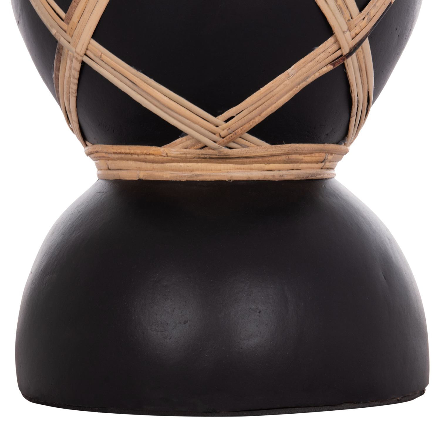 ΔΙΑΚΟΣΜΗΤΙΚΟ ΒΑΖΟ ΔΑΠΕΔΟΥ MAYNARD HM4672.01S TERRACOTTA ΜΑΥΡΟ-RATTAN Φ27.5x50Υ 7