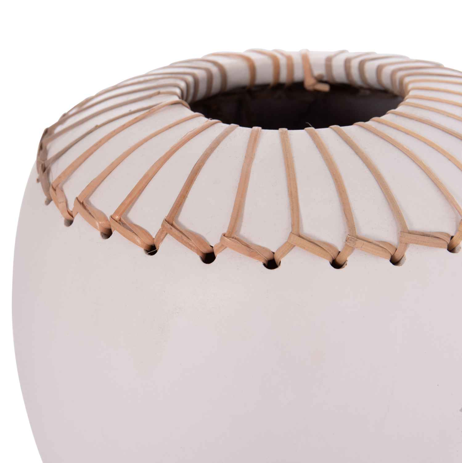 ΕΠΙΤΡΑΠΕΖΙΟ ΔΙΑΚΟΣΜΗΤΙΚΟ ΒΑΖΟ LENNOX HM4675.02L TΕΡΑΚΟΤΑ ΣΕ ΛΕΥΚΟ--Φ22x20Υεκ. 5