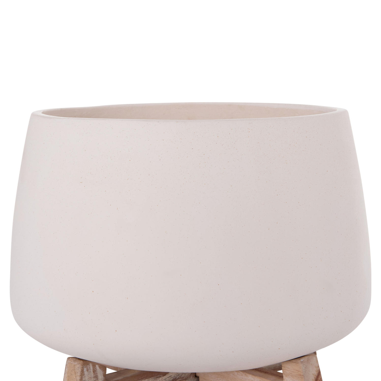 ΓΛΑΣΤΡΑ ΕΣ.ΧΩΡΟΥ FRELLO HM4674.02L ΛΕΥΚΟ FIBER CEMENT--TEAK ΒΑΣΗ 29x29x23,5Υεκ. 4