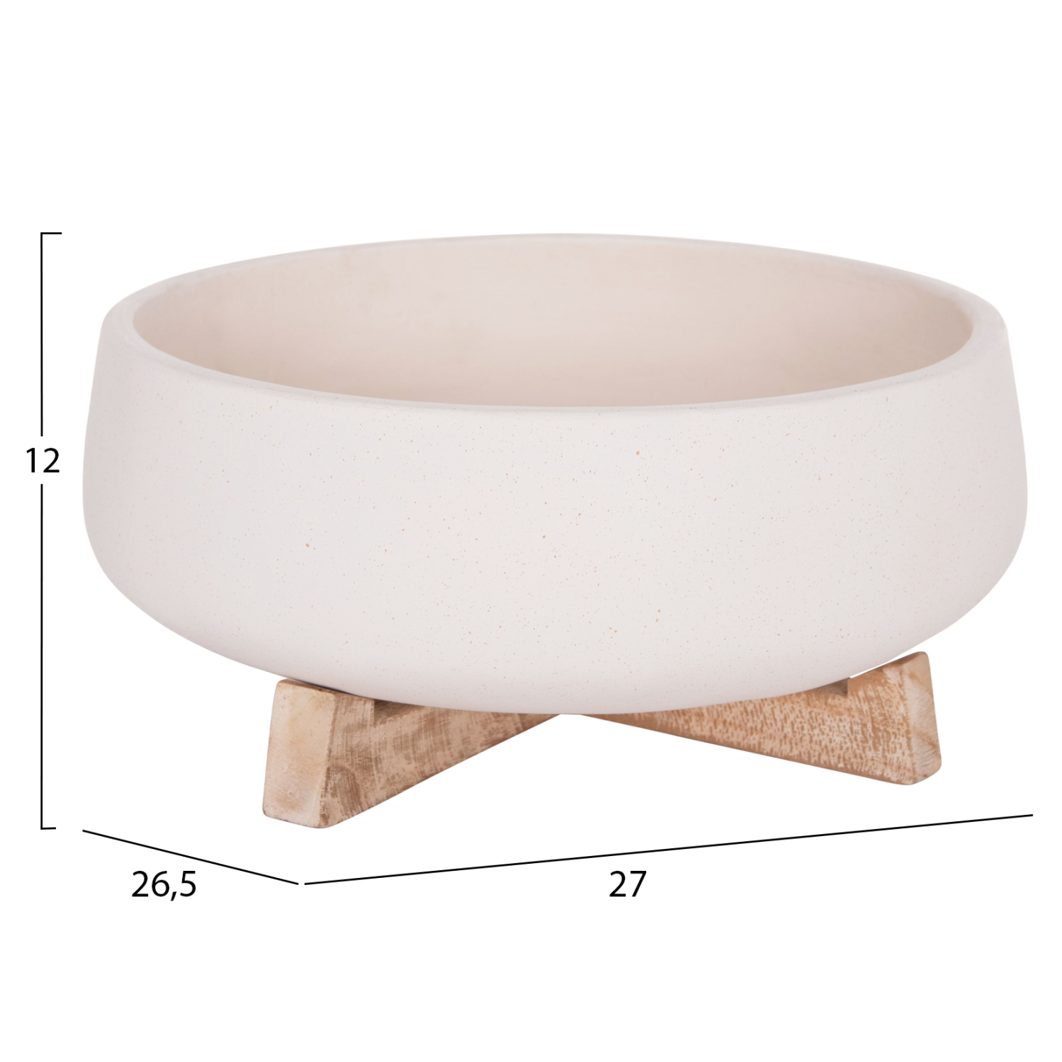 ΓΛΑΣΤΡΑ ΕΣ.ΧΩΡΟΥ FRELLO HM4674.02M ΛΕΥΚΟ FIBER CEMENT--TEAK ΒΑΣΗ 27x26,5x12Υεκ. 2