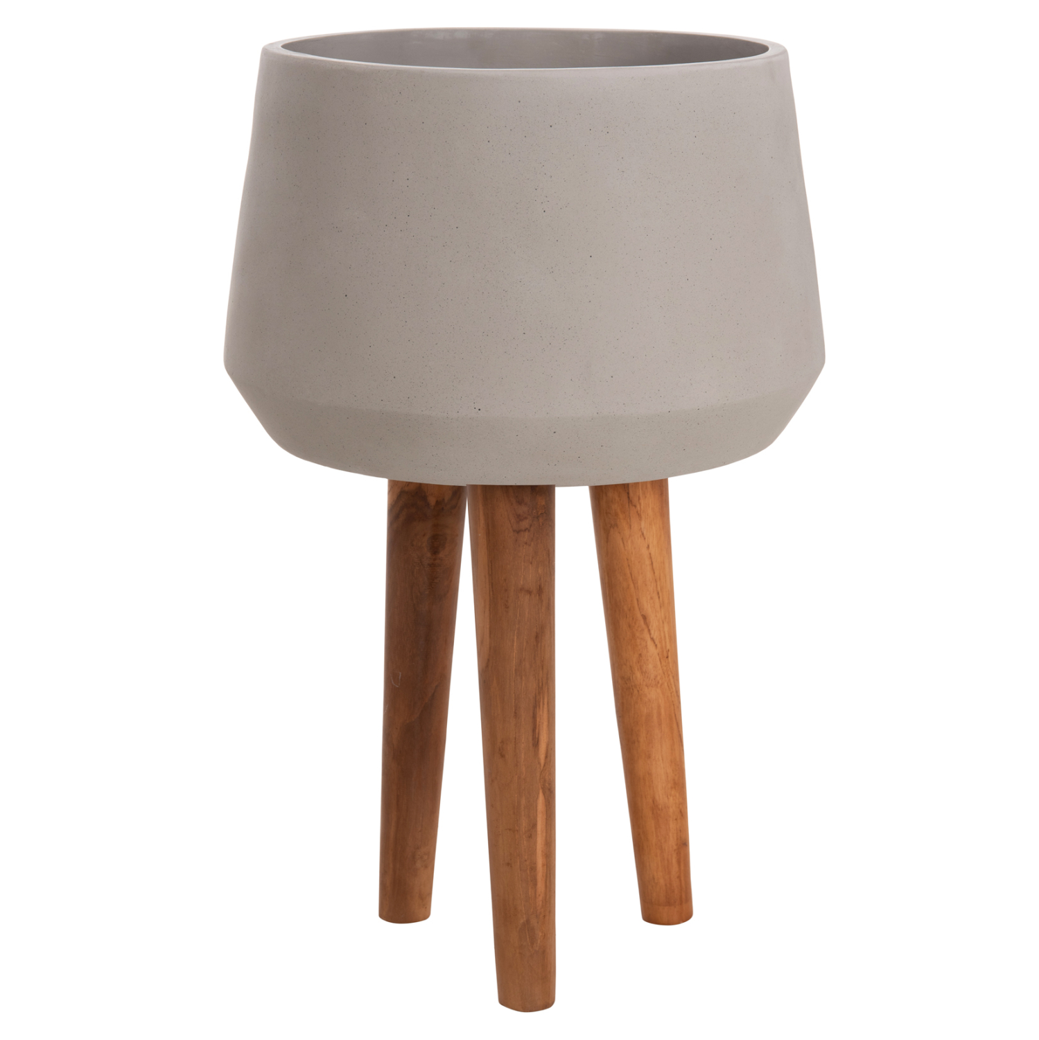 ΓΛΑΣΤΡΑ ΕΣΩΤ.ΧΩΡΟΥ QUAN HM4680.03L FIBER CEMENT ΓΚΡΙ--ΒΑΣΗ TEAK Φ38x62Υεκ 1