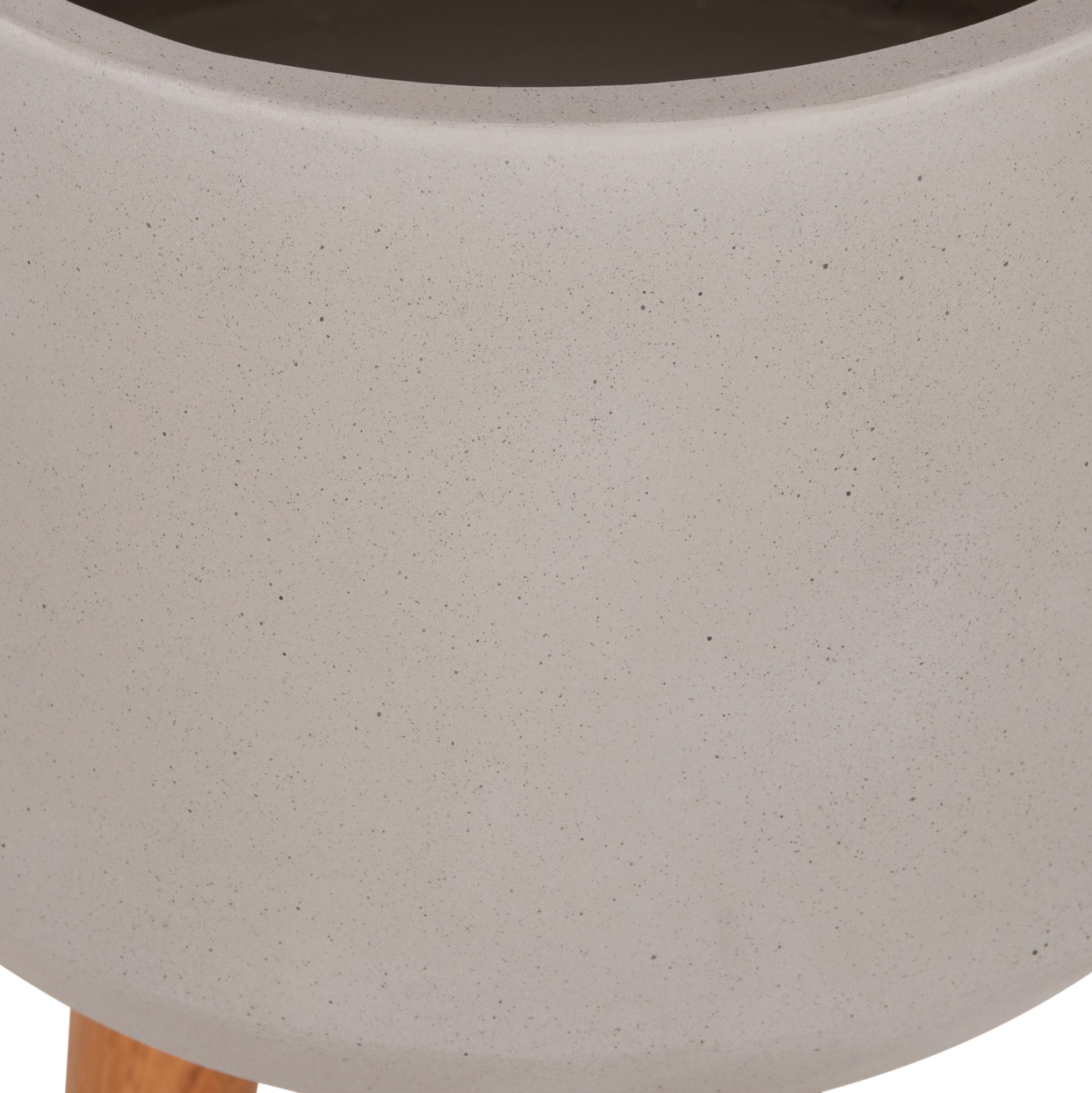 ΓΛΑΣΤΡΑ ΕΣΩΤ.ΧΩΡΟΥ QUAN HM4680.03L FIBER CEMENT ΓΚΡΙ--ΒΑΣΗ TEAK Φ38x62Υεκ 10