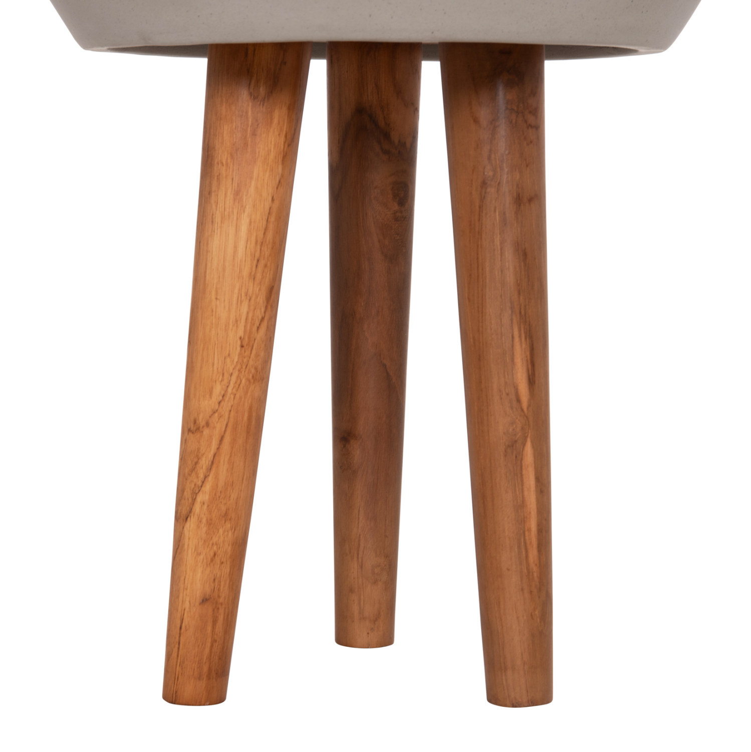 ΓΛΑΣΤΡΑ ΕΣΩΤ.ΧΩΡΟΥ QUAN HM4680.03L FIBER CEMENT ΓΚΡΙ--ΒΑΣΗ TEAK Φ38x62Υεκ 6