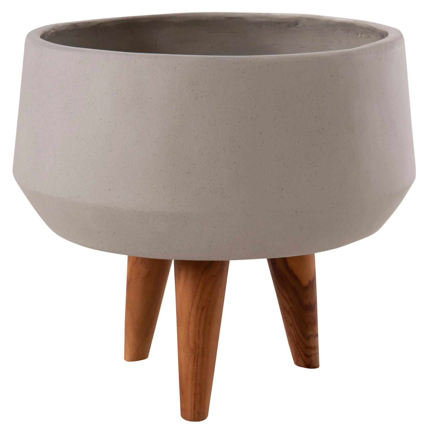 ΓΛΑΣΤΡΑ ΕΣΩΤ.ΧΩΡΟΥ QUAN HM4680.03S FIBER CEMENT ΓΚΡΙ--ΒΑΣΗ TEAK Φ37x36Υεκ 1