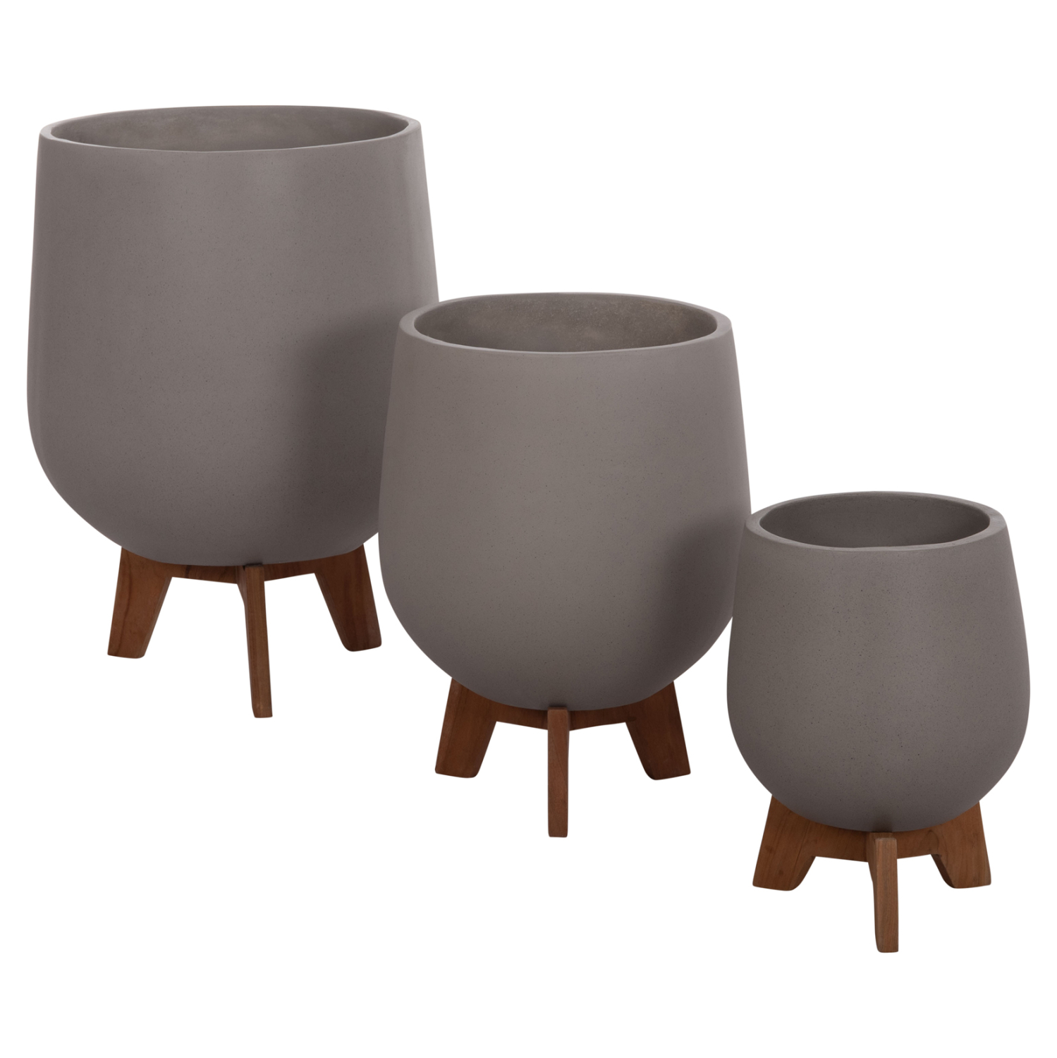 ΣΕΤ 3 ΓΛΑΣΤΡΕΣ ΜΕ TEAK ΒΑΣΕΙΣ TRYLL HM4681.03 FIBER CEMENT--ΓΚΡΙ 6