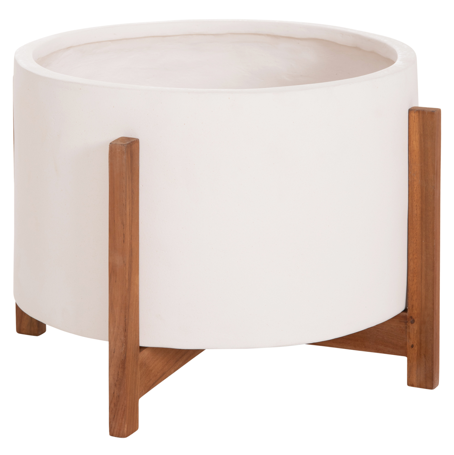 ΓΛΑΣΤΡΑ ΕΣΩΤ.ΧΩΡΟΥ HOFF HM4682.02L FIBER CEMENT ΛΕΥΚΟ-TEAK ΒΑΣΗ Φ50x35Υεκ 1