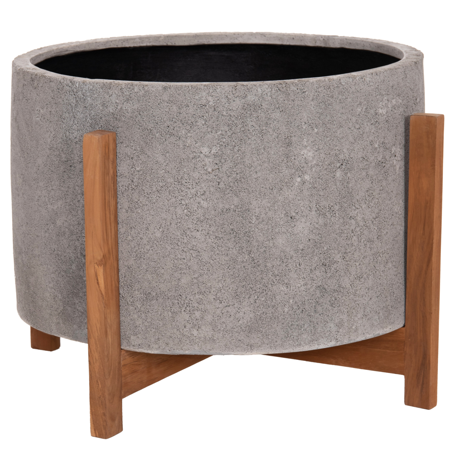 ΓΛΑΣΤΡΑ ΕΣΩΤ.ΧΩΡΟΥ HOFF HM4682.03L FIBER CEMENT ΓΚΡΙ-TEAK ΒΑΣΗ Φ50x35Υεκ 1