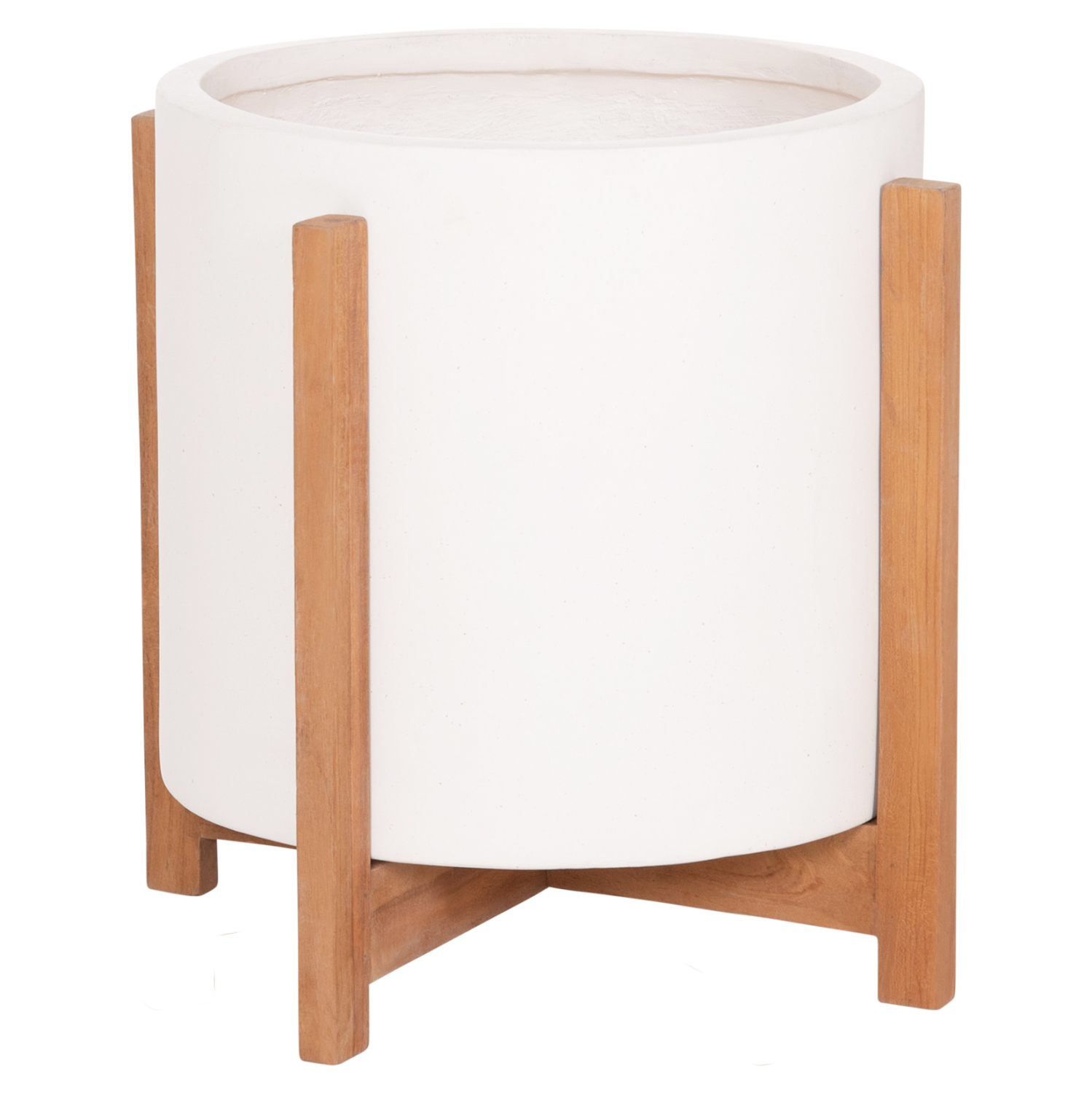 ΓΛΑΣΤΡΑ ΕΣΩΤ.ΧΩΡΟΥ HOFF HM4682.02M FIBER CEMENT ΛΕΥΚΟ-TEAK ΒΑΣΗ Φ40x39Υεκ 1