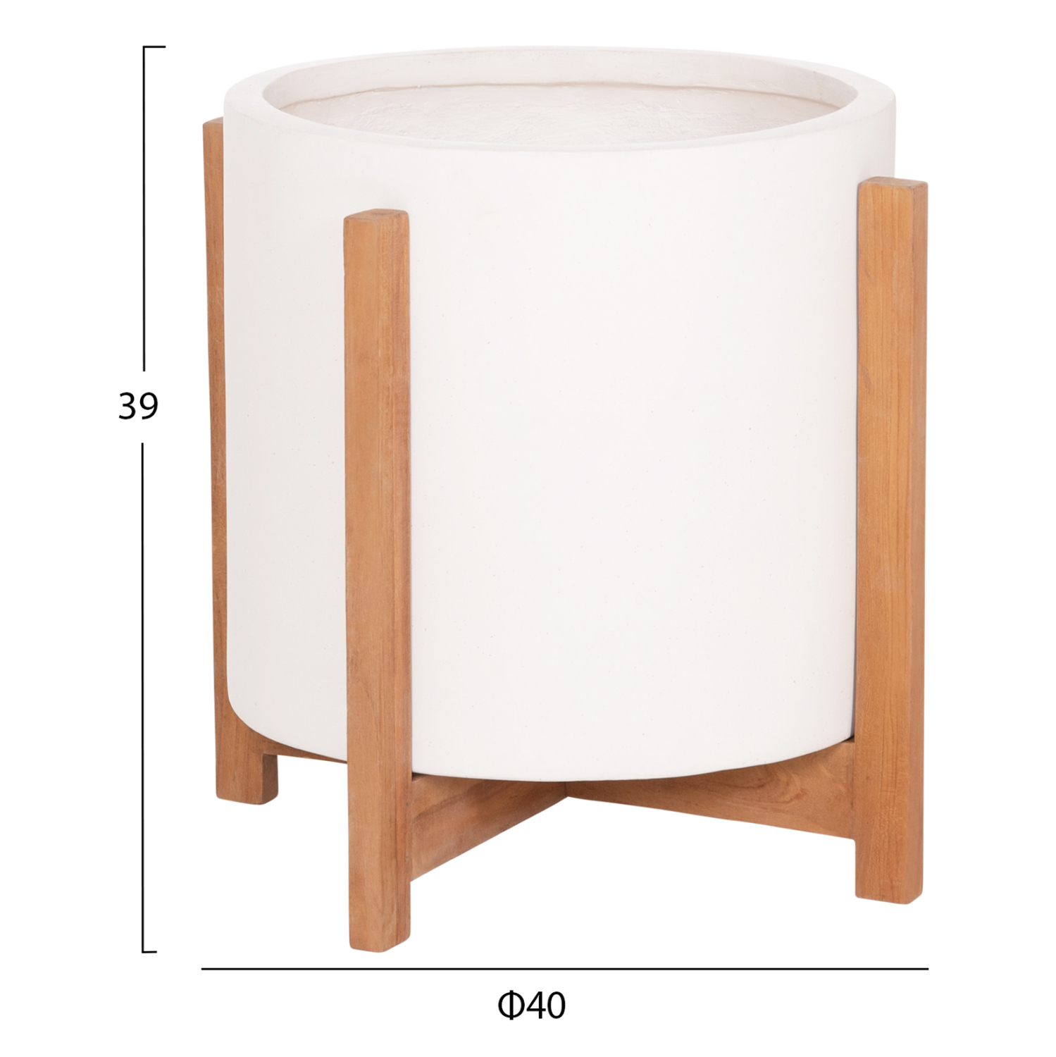 ΓΛΑΣΤΡΑ ΕΣΩΤ.ΧΩΡΟΥ HOFF HM4682.02M FIBER CEMENT ΛΕΥΚΟ-TEAK ΒΑΣΗ Φ40x39Υεκ 2