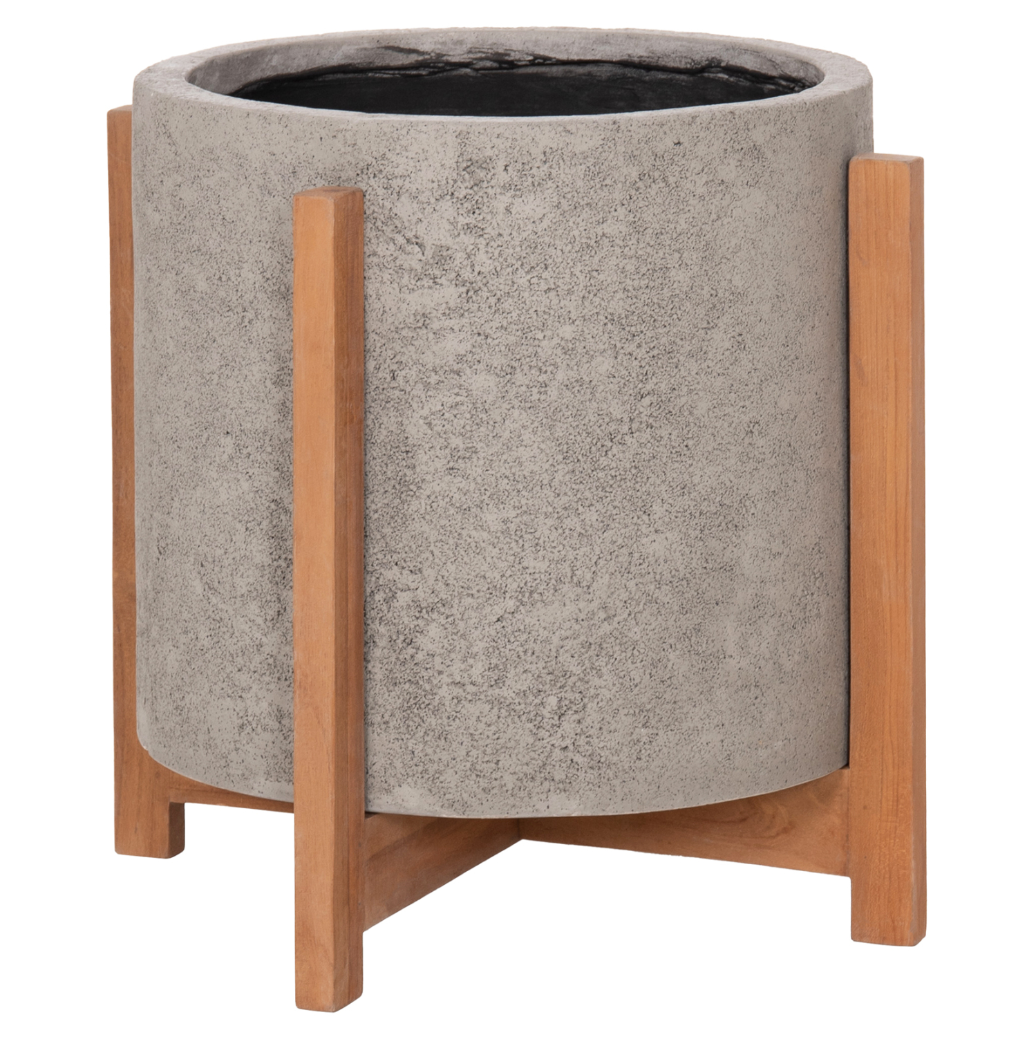 ΓΛΑΣΤΡΑ ΕΣΩΤ.ΧΩΡΟΥ HOFF HM4682.03M FIBER CEMENT ΓΚΡΙ-TEAK ΒΑΣΗ Φ40x39Υεκ 1