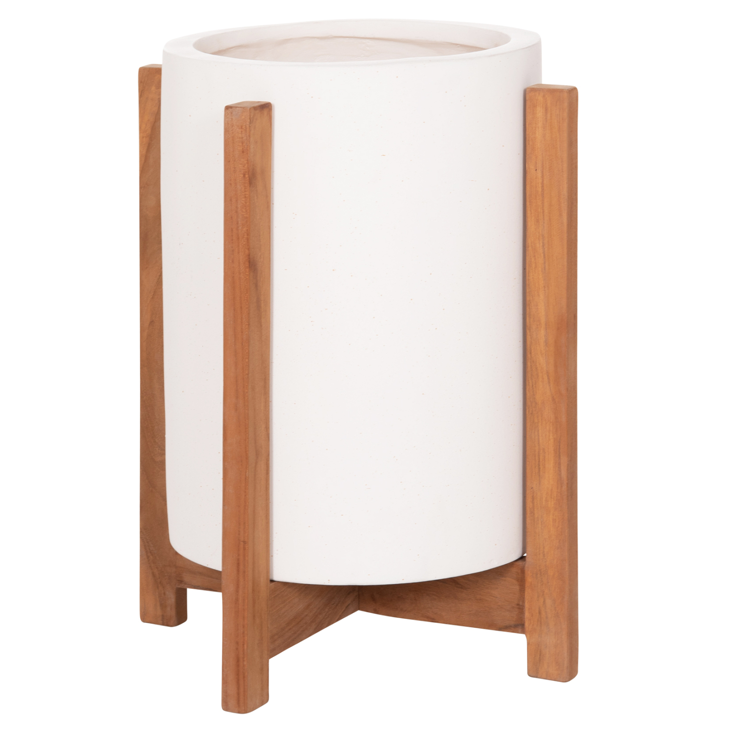 ΓΛΑΣΤΡΑ ΕΣΩΤ.ΧΩΡΟΥ HOFF HM4682.02S FIBER CEMENT ΛΕΥΚΟ-TEAK ΒΑΣΗ Φ33x42Υεκ 1
