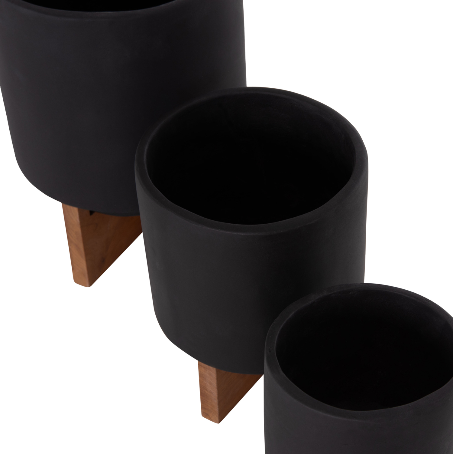 ΣΕΤ 3 ΓΛΑΣΤΡΕΣ ΜΕ TEAK ΒΑΣΕΙΣ TANTI HM4685.01 FIBER CEMENT ΣΕ ΜΑΥΡΟ ΧΡΩΜΑ 7