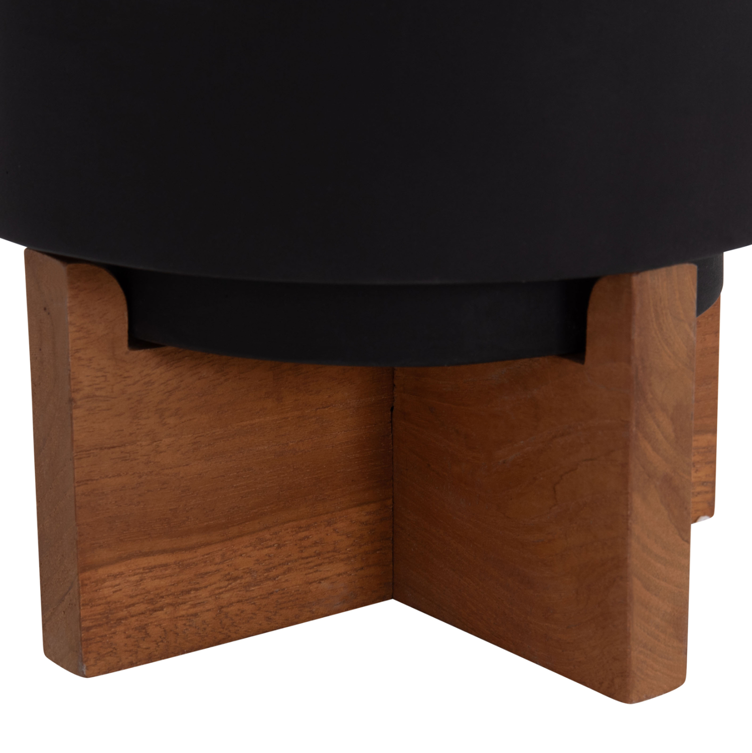 ΣΕΤ 3 ΓΛΑΣΤΡΕΣ ΜΕ TEAK ΒΑΣΕΙΣ TANTI HM4685.01 FIBER CEMENT ΣΕ ΜΑΥΡΟ ΧΡΩΜΑ 9