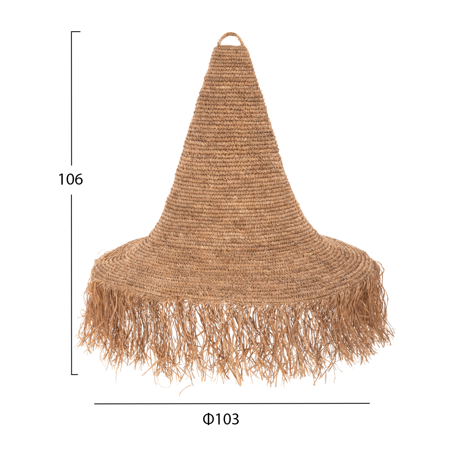 ΦΩΤΙΣΤΙΚΟ ΟΡΟΦΗΣ ΚΡΕΜΑΣΤΟ HM4033 RATTAN ΣΕ ΦΥΣΙΚΟ Φ103x84,5-106Yεκ. 2