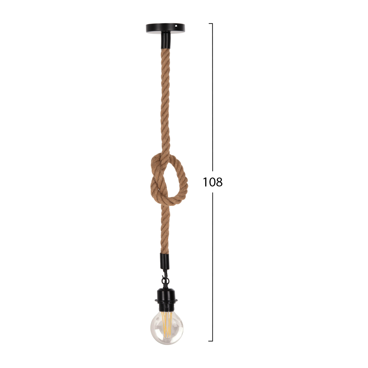 ΦΩΤΙΣΤΙΚΟ ΟΡΟΦΗΣ HM4042 ΣΧΟΙΝΙ 1m ΜΗΚΟΣ ΠΑΧΟΥΣ 1.6cm ΝΤΟΥΙ ΡΟΔΕΛΑΣ Ε27 2