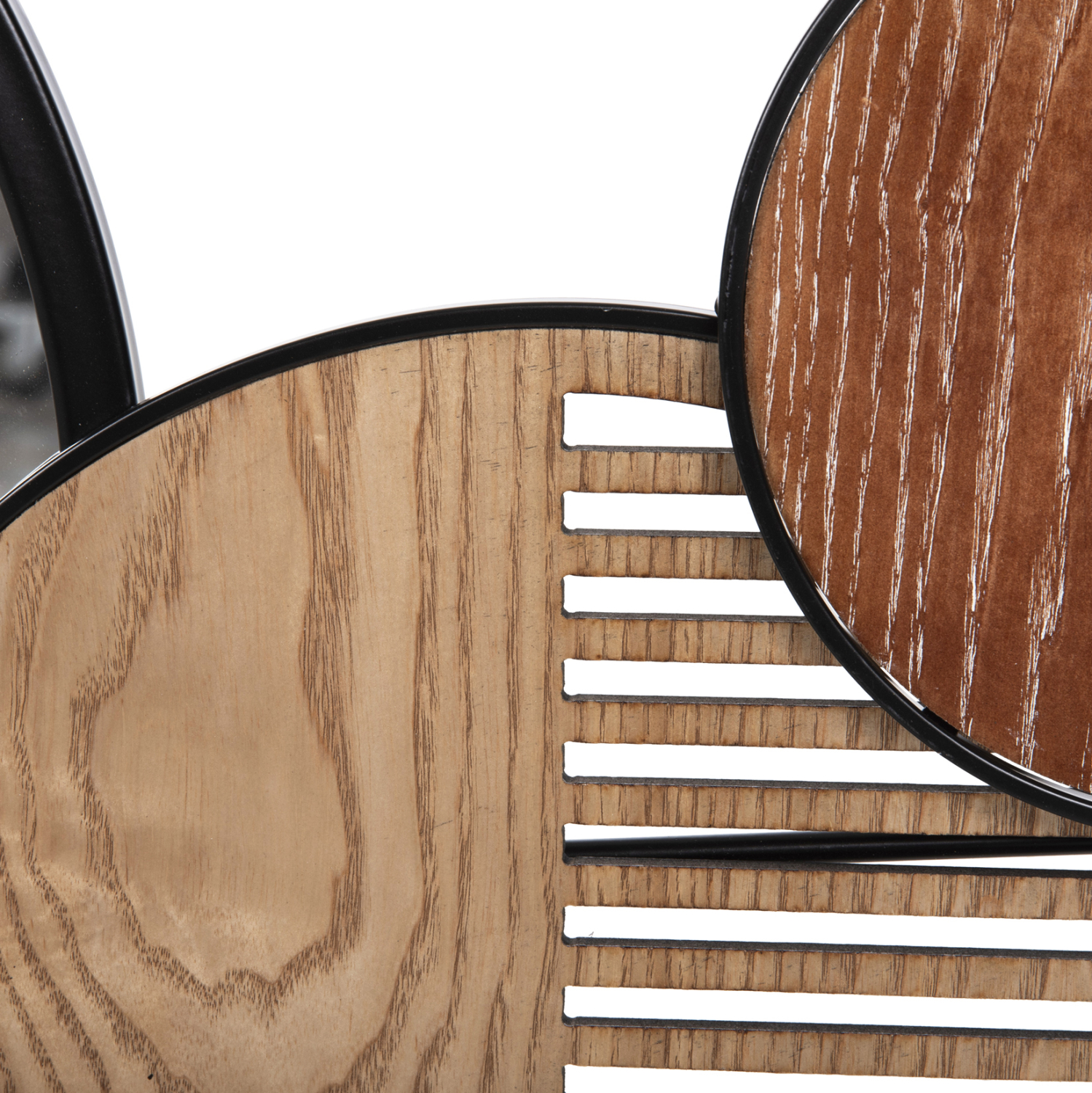 ΚΑΘΡΕΠΤΗΣ ΤΟΙΧΟΥ ΣΤΡΟΓΓΥΛΟΣ DAVION HM4217 MDF-BLACK METAL 123x5x63Υεκ. 4