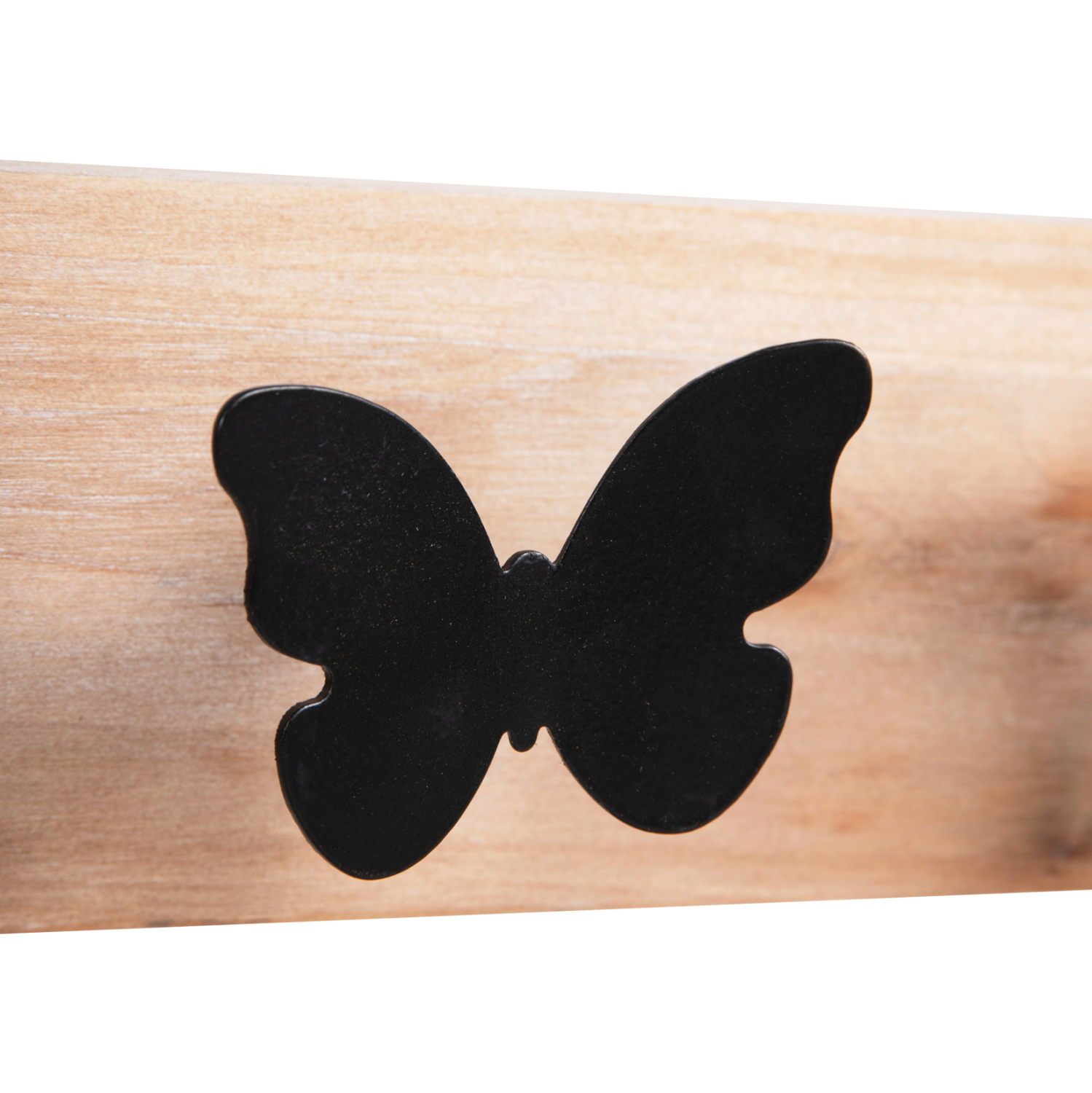 ΚΑΘΡΕΠΤΗΣ ΤΟΙΧΟΥ ΣΤΡΟΓΓΥΛΟΣ SCUTTLE HM4222 FIR WOOD&amp;MDF-BLACK METAL 80x6,5x30,5Υεκ. 6