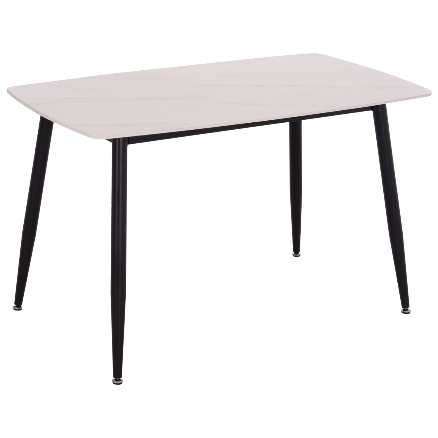 ΤΡΑΠΕΖΙ RAVEN HM9854.01 ΚΕΡΑΜΙΚΟ TOP ΜΑΤ ΛΕΥΚΟ ΜΑΡΜΑΡΟ-ΜΑΥΡΟ ΜΕΤΑΛΛΟ 120x70x73Υεκ. 1