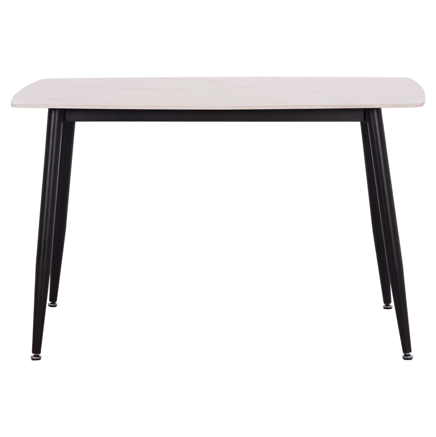 ΤΡΑΠΕΖΙ RAVEN HM9854.01 ΚΕΡΑΜΙΚΟ TOP ΜΑΤ ΛΕΥΚΟ ΜΑΡΜΑΡΟ-ΜΑΥΡΟ ΜΕΤΑΛΛΟ 120x70x73Υεκ. 3