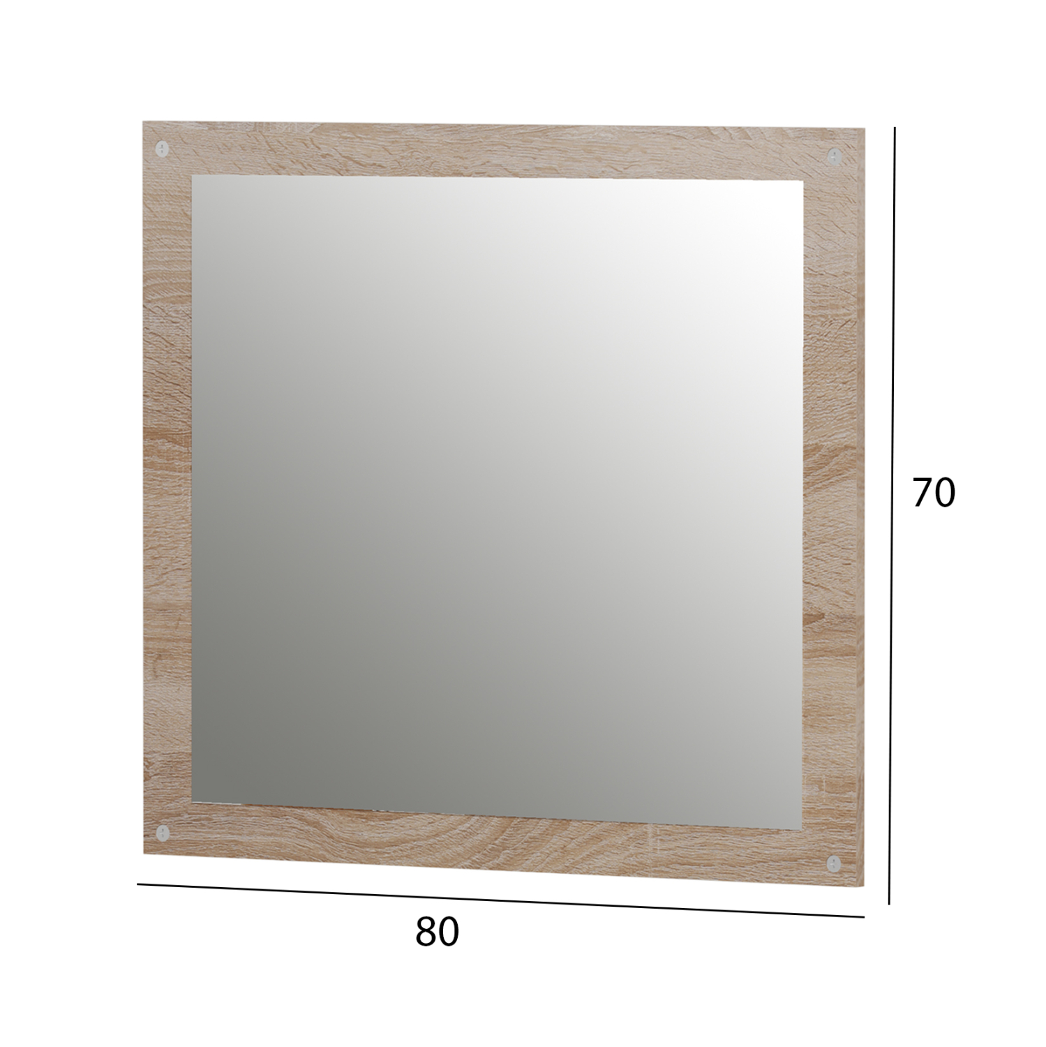 ΚΑΘΡΕΦΤΗΣ ΤΟΙΧΟΥ HM4360 ΜΕΛΑΜΙΝΗ ΣΕ ΣΟΝΑΜΑ 80x70x1.8(βάθος)εκ 2