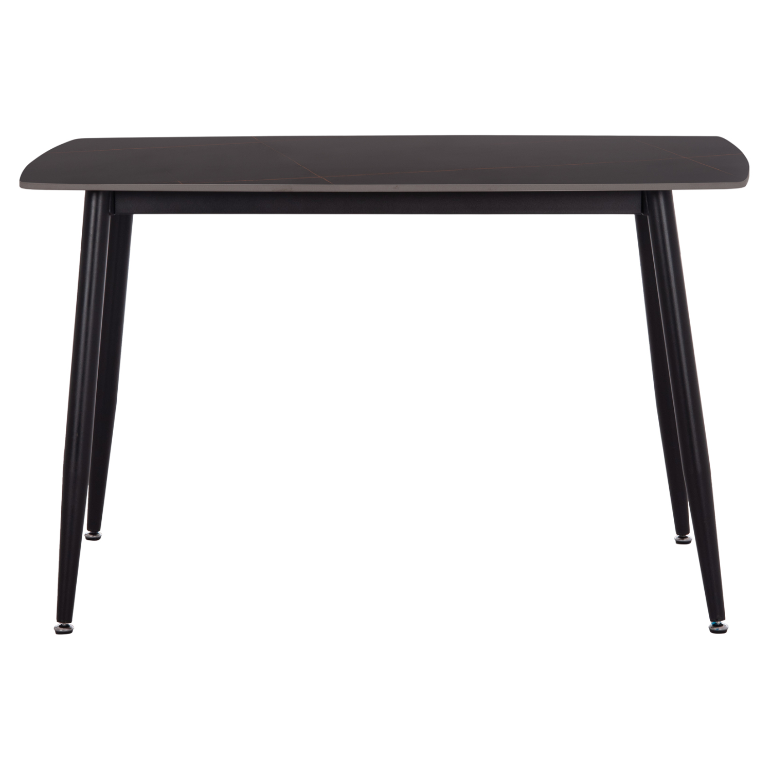 ΤΡΑΠΕΖΙ RAVEN HM9854.02 ΚΕΡΑΜΙΚΟ TOP ΜΑΥΡΟ ΜΑΡΜΑΡΟ-ΜΑΥΡΟ ΜΕΤΑΛΛΟ 120x70x73Υεκ. 3