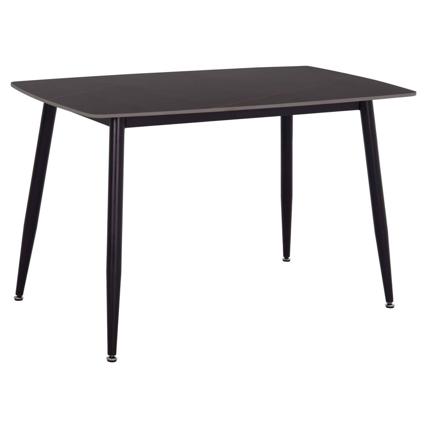 ΤΡΑΠΕΖΙ RAVEN HM9854.02 ΚΕΡΑΜΙΚΟ TOP ΜΑΥΡΟ ΜΑΡΜΑΡΟ-ΜΑΥΡΟ ΜΕΤΑΛΛΟ 120x70x73Υεκ. 4