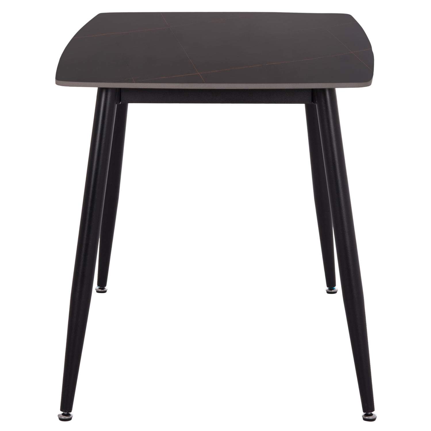 ΤΡΑΠΕΖΙ RAVEN HM9854.02 ΚΕΡΑΜΙΚΟ TOP ΜΑΥΡΟ ΜΑΡΜΑΡΟ-ΜΑΥΡΟ ΜΕΤΑΛΛΟ 120x70x73Υεκ. 5