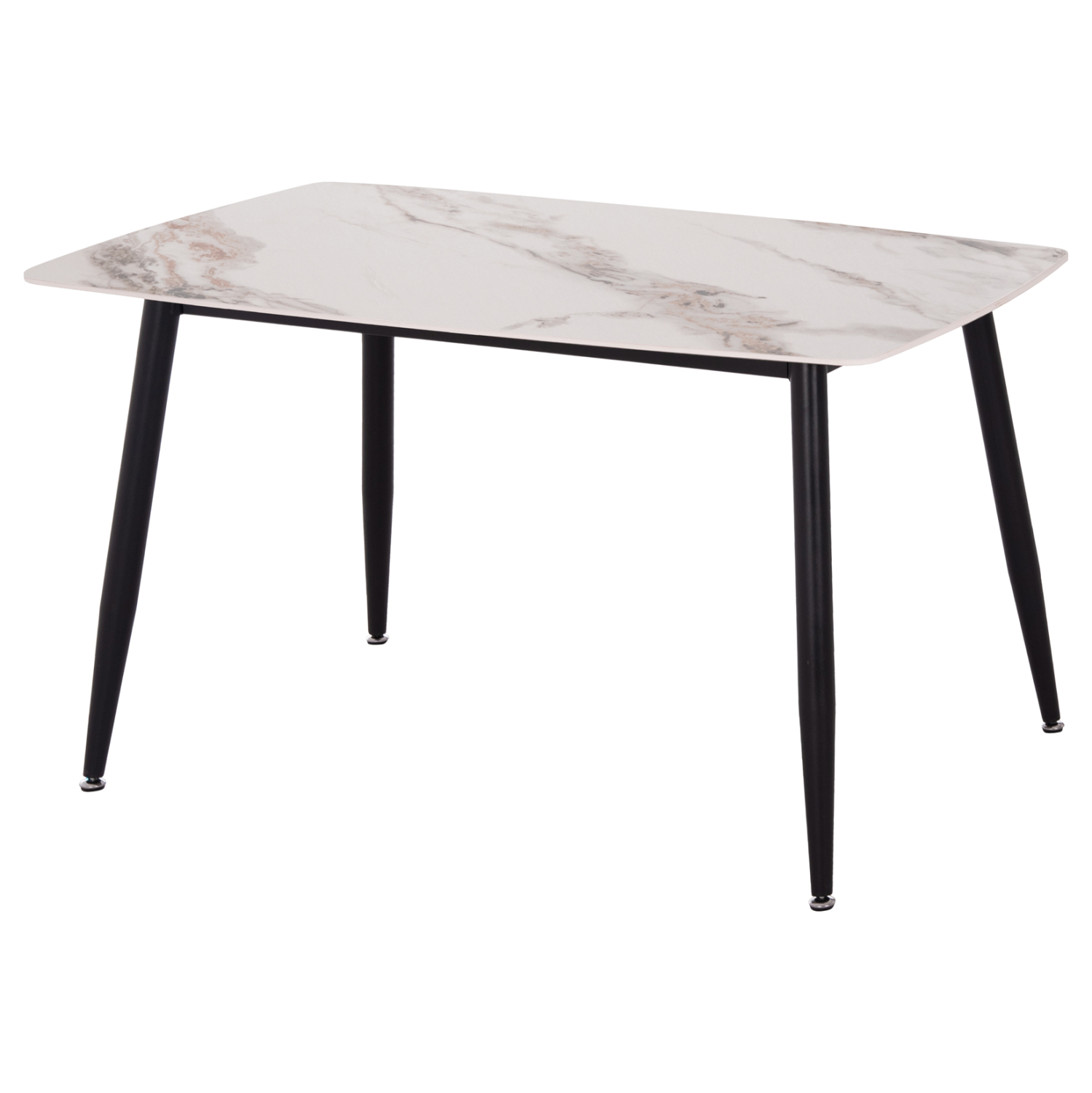ΤΡΑΠΕΖΙ RAVEN HM9854.04 ΚΕΡΑΜΙΚΟ TOP ΜΕ ΟΨΗ ΜΑΡΜΑΡΟΥ τ.CALACATTA 120x70x73Υεκ. 4