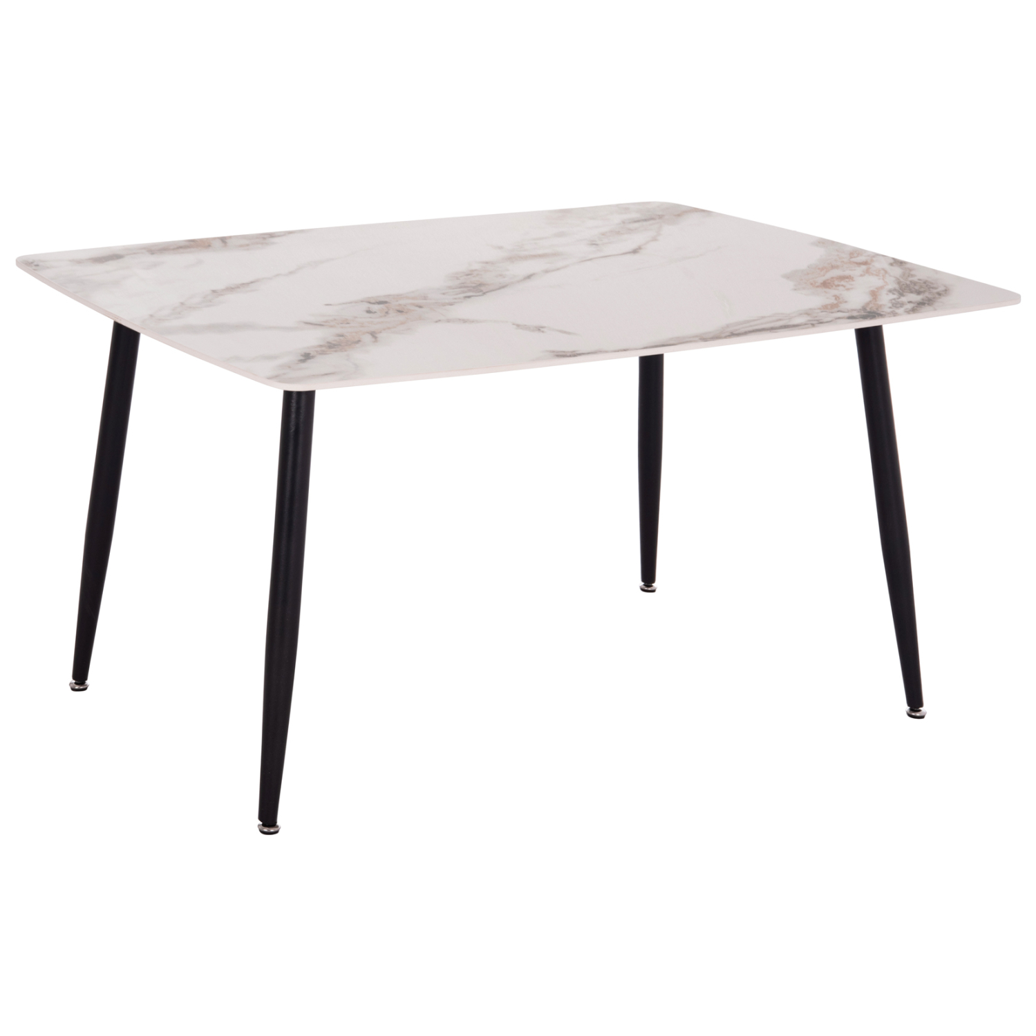 ΤΡΑΠΕΖΙ RAVEN HM18149.04 ΚΕΡΑΜΙΚΟ TOP ΜΕ ΟΨΗ ΛΕΥΚΟ/ΚΑΦΕ ΜΑΡΜΑΡΟ 140x80x74Υεκ. 1