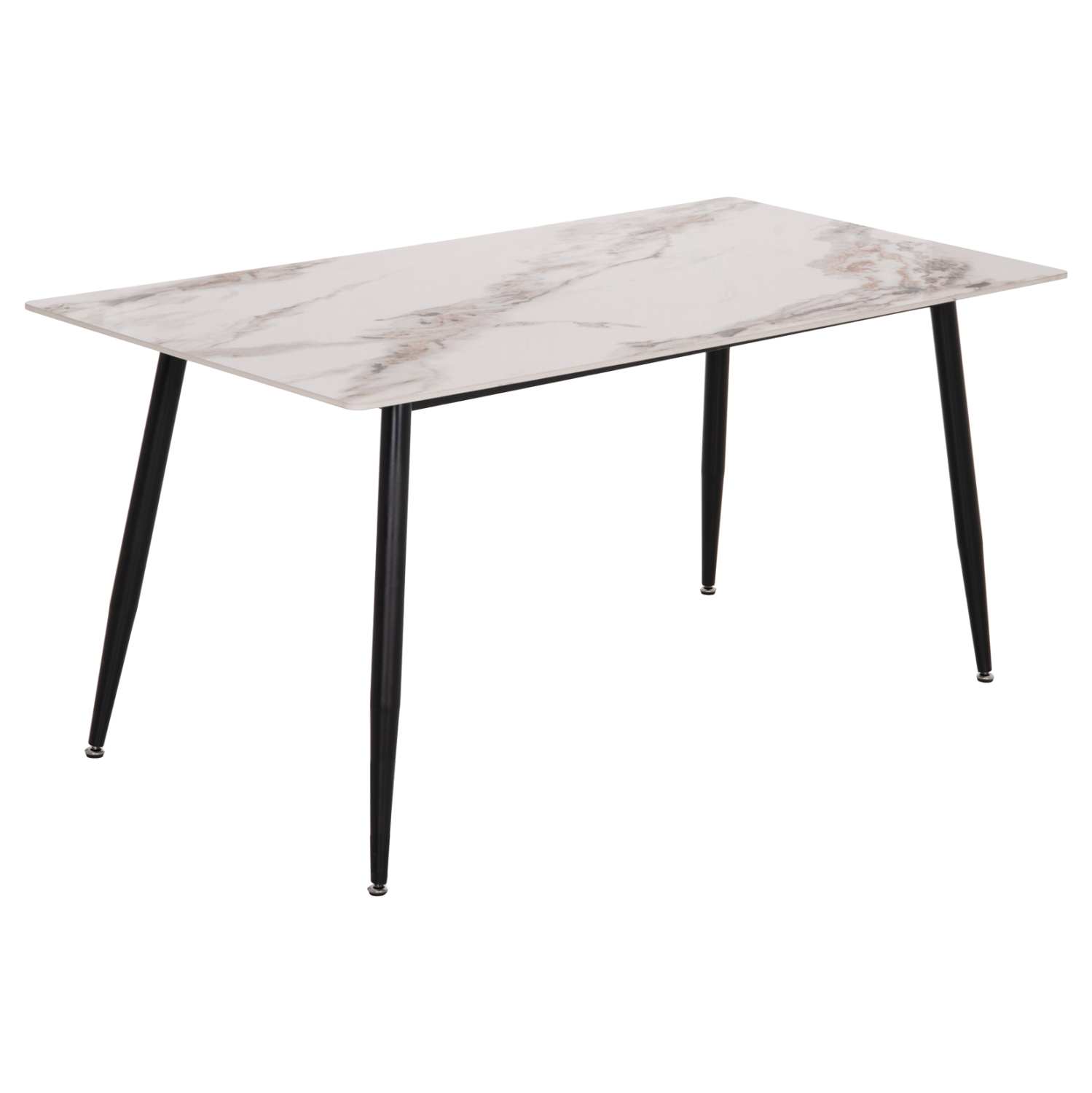ΤΡΑΠΕΖΙ RAVEN HM18150.04 ΚΕΡΑΜΙΚΟ TOP ΜΕ ΟΨΗ ΛΕΥΚΟ/ΚΑΦΕ ΜΑΡΜΑΡΟ 160x80x74Υεκ. 4