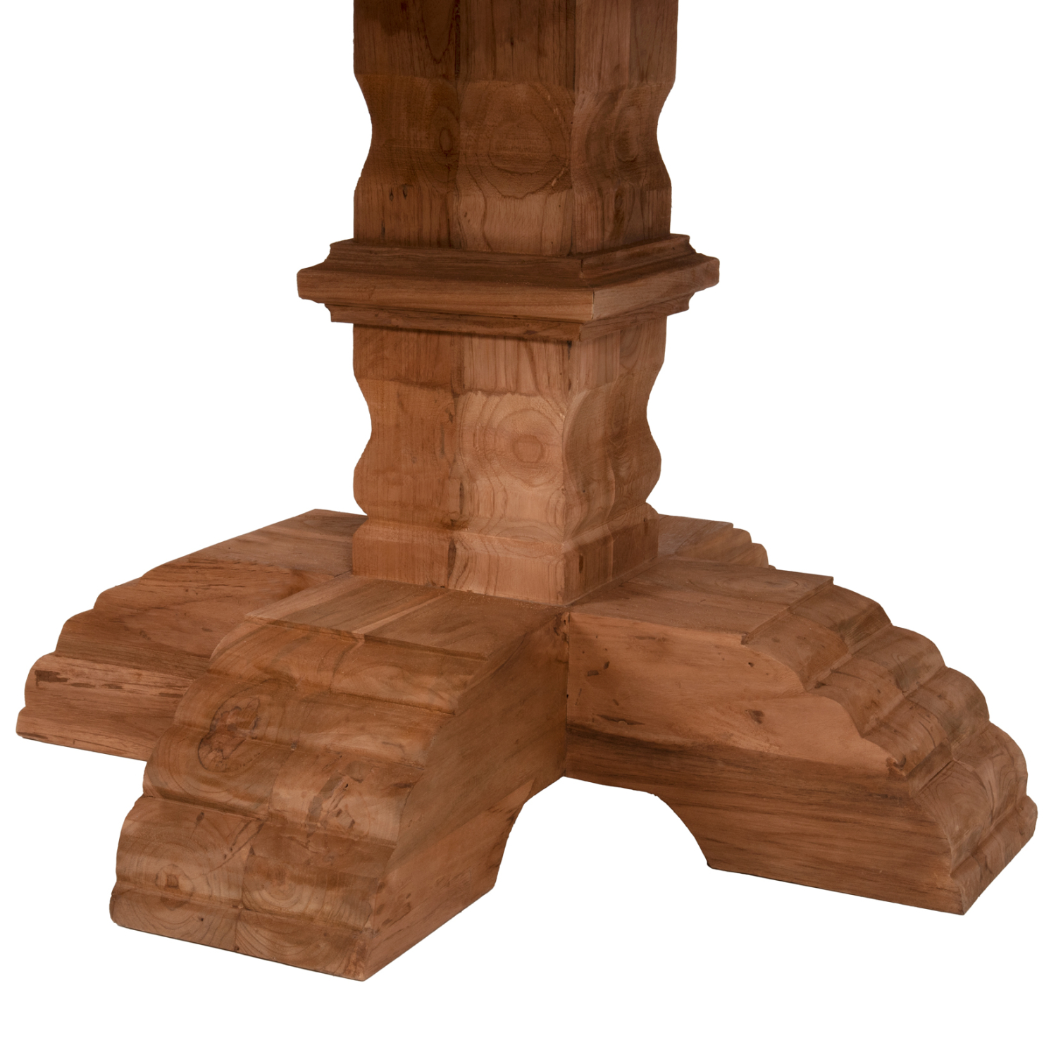 ΤΡΑΠΕΖΙ ΣΤΡΟΓΓΥΛΟ PROVENCE HM9642 ΑΝΑΚΥΚΛ. ΤΕΑΚ ΞΥΛΟ-8εκ ΕΠΙΦΑΝΕΙΑ Φ180x76Υεκ. 5