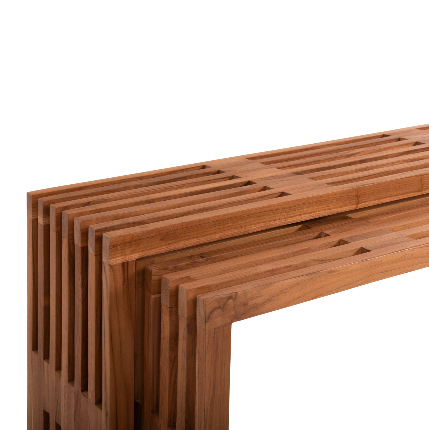 ΤΡΑΠΕΖΙΑ ΣΑΛΟΝΙΟΥ ΣΕΤ 2ΤΜΧ NYA HM9828 ΜΑΣΙΦ ΞΥΛΟ TEAK ΣΕ ΦΥΣΙΚΟ  110x30x46Υεκ. 4