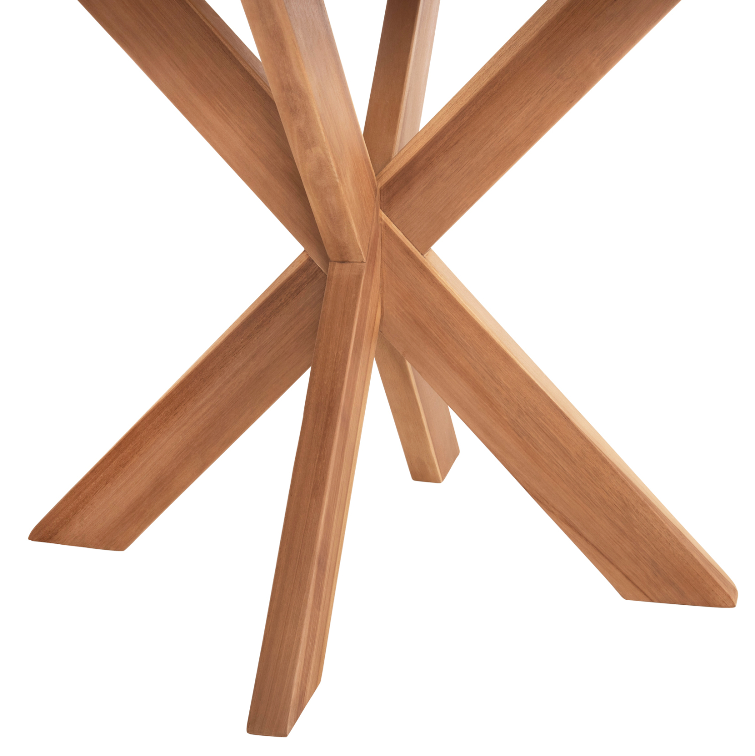 ΤΡΑΠΕΖΙ ΤΡΑΠΕΖΑΡΙΑΣ ΣΤΡΟΓΓΥΛΟ EXCESS HM9868 ΤΕΑΚ ΞΥΛΟ-ΦΥΣΙΚΟ ΜΑΤ Φ130x75Υεκ. 7